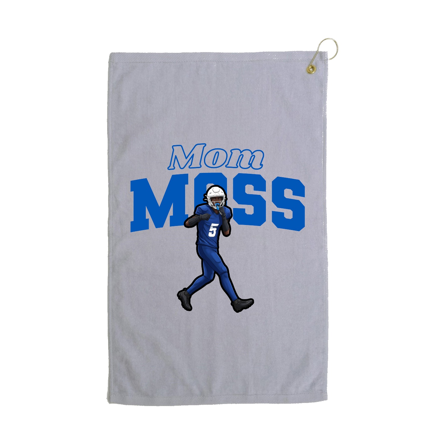 Golf Towel — Mothers Day Block in Grey