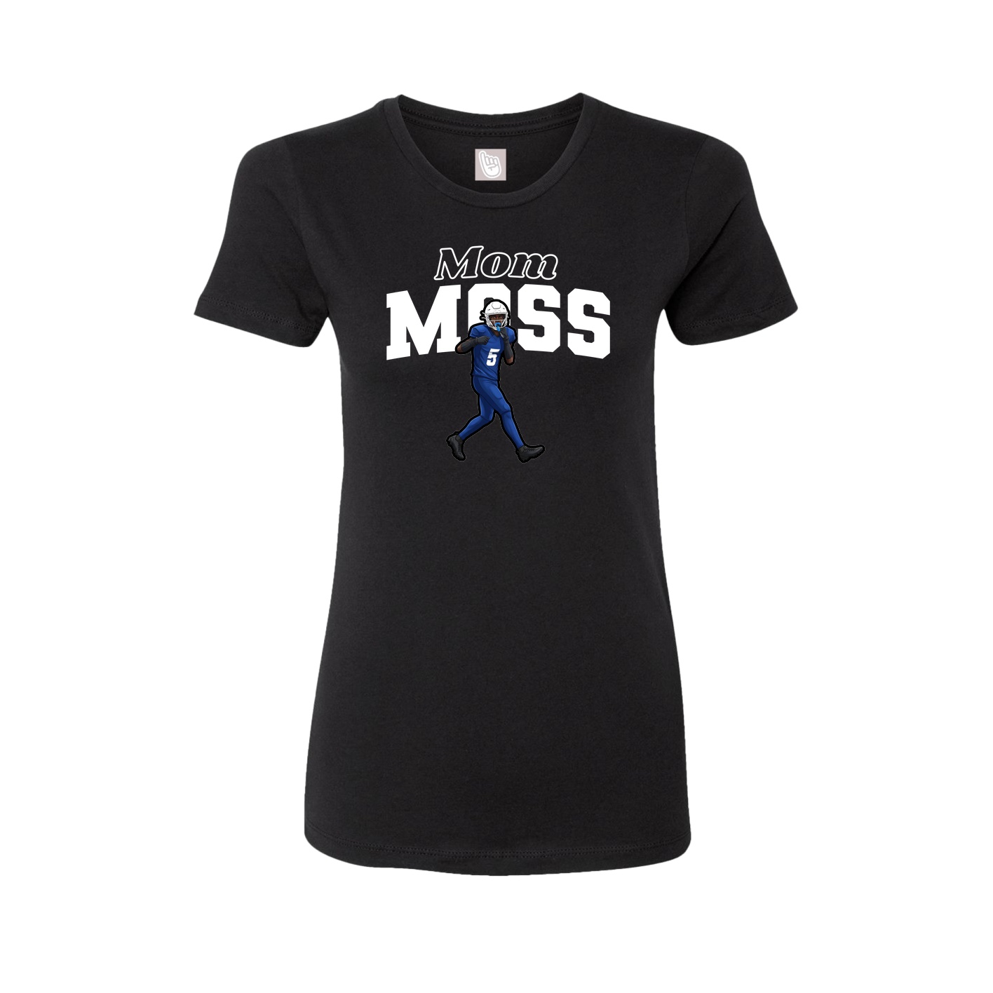 Womens Tee — Mothers Day Block in Black