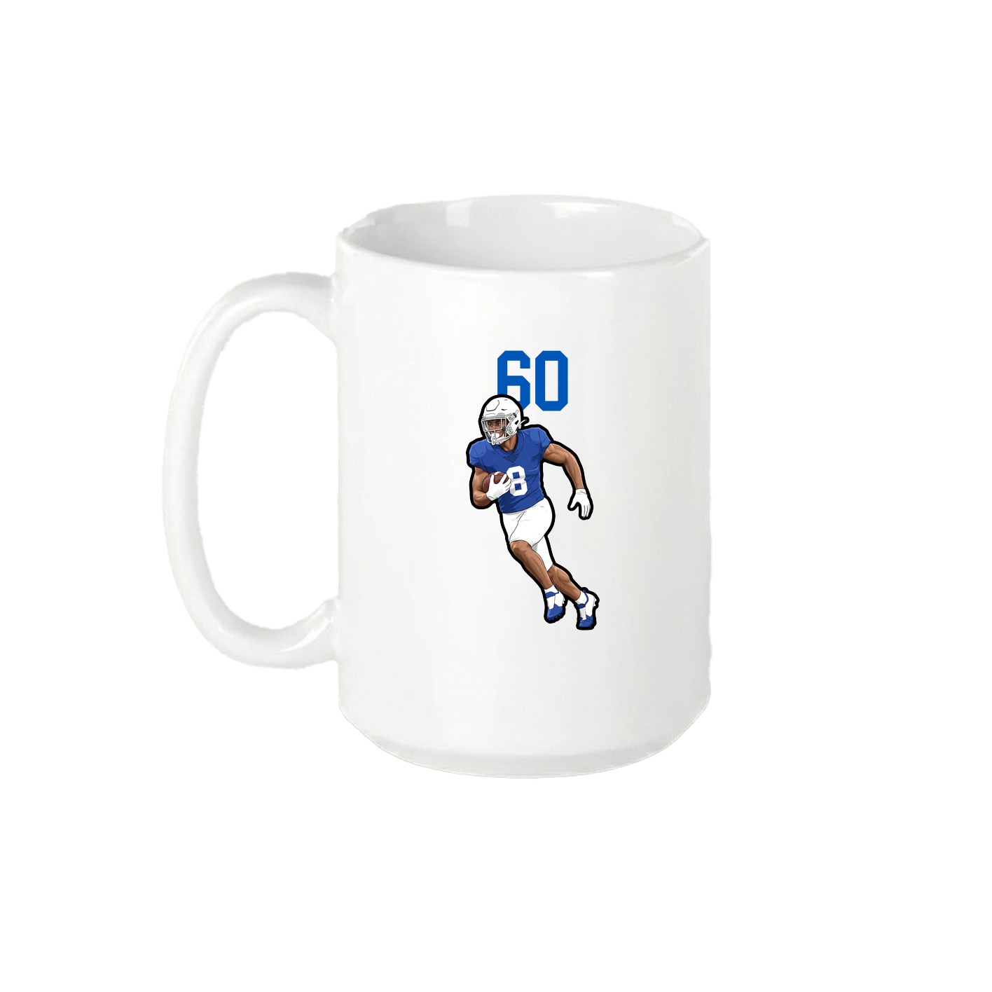 15oz Coffee Mug — Number Top in White
