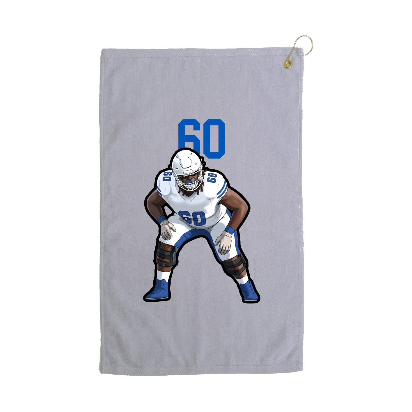 Golf Towel — Number Top in Grey