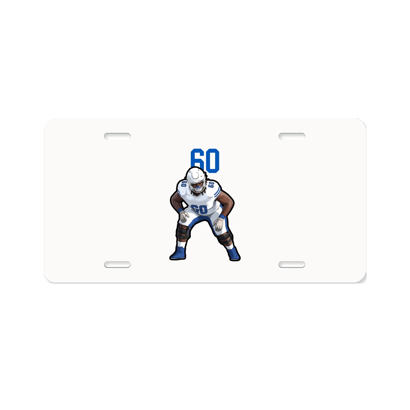 License Plate — Number Top in Classic