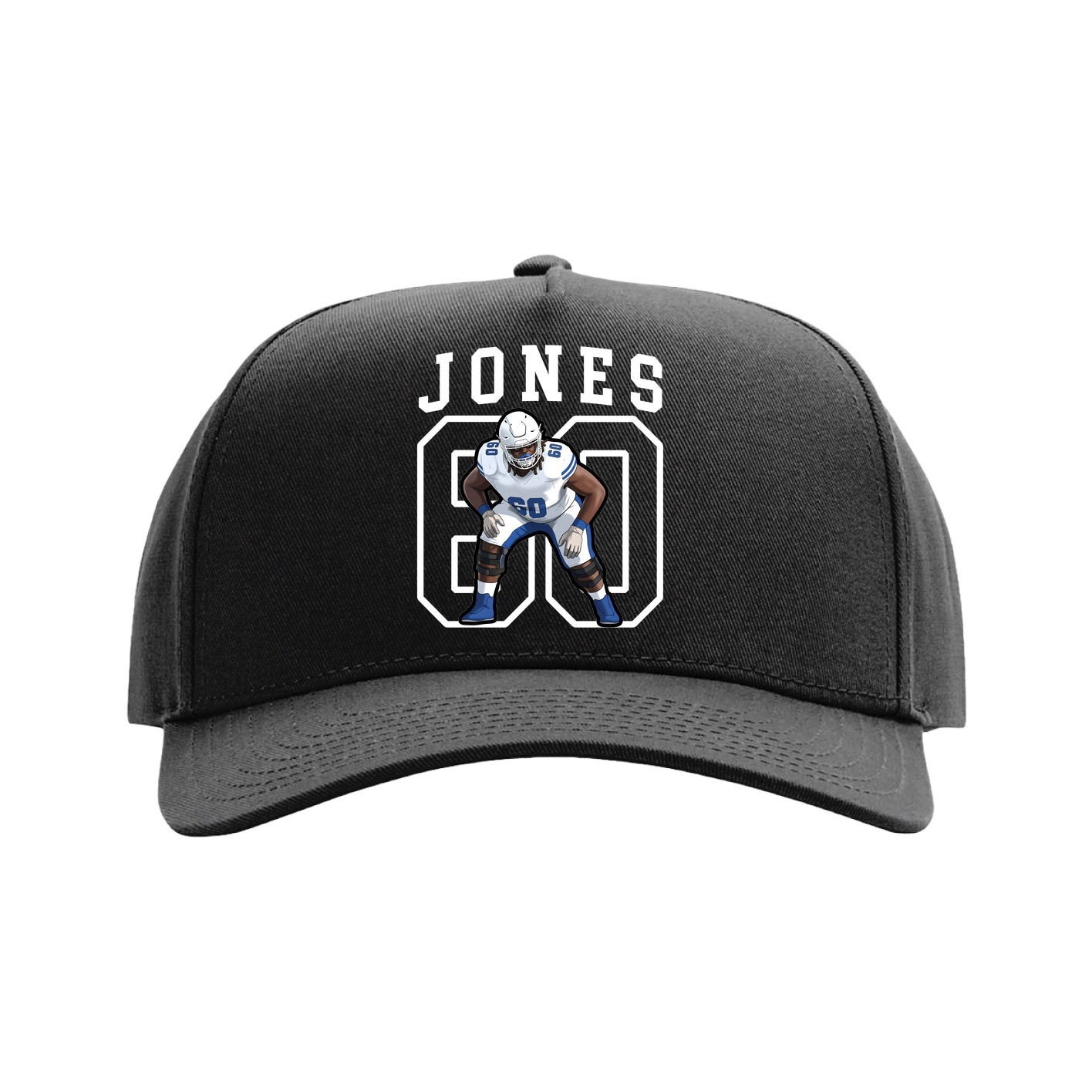 Full Fabric Five-Panel Champ Cap — Shirsey in Black