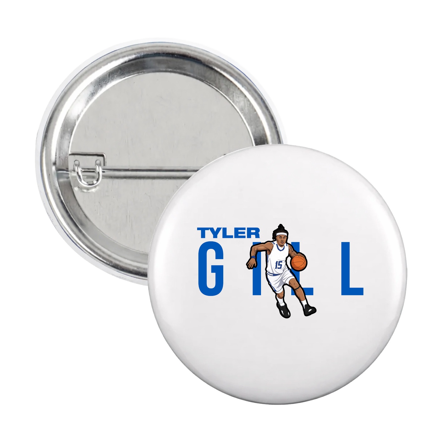 Game Day Button — Player Name in White
