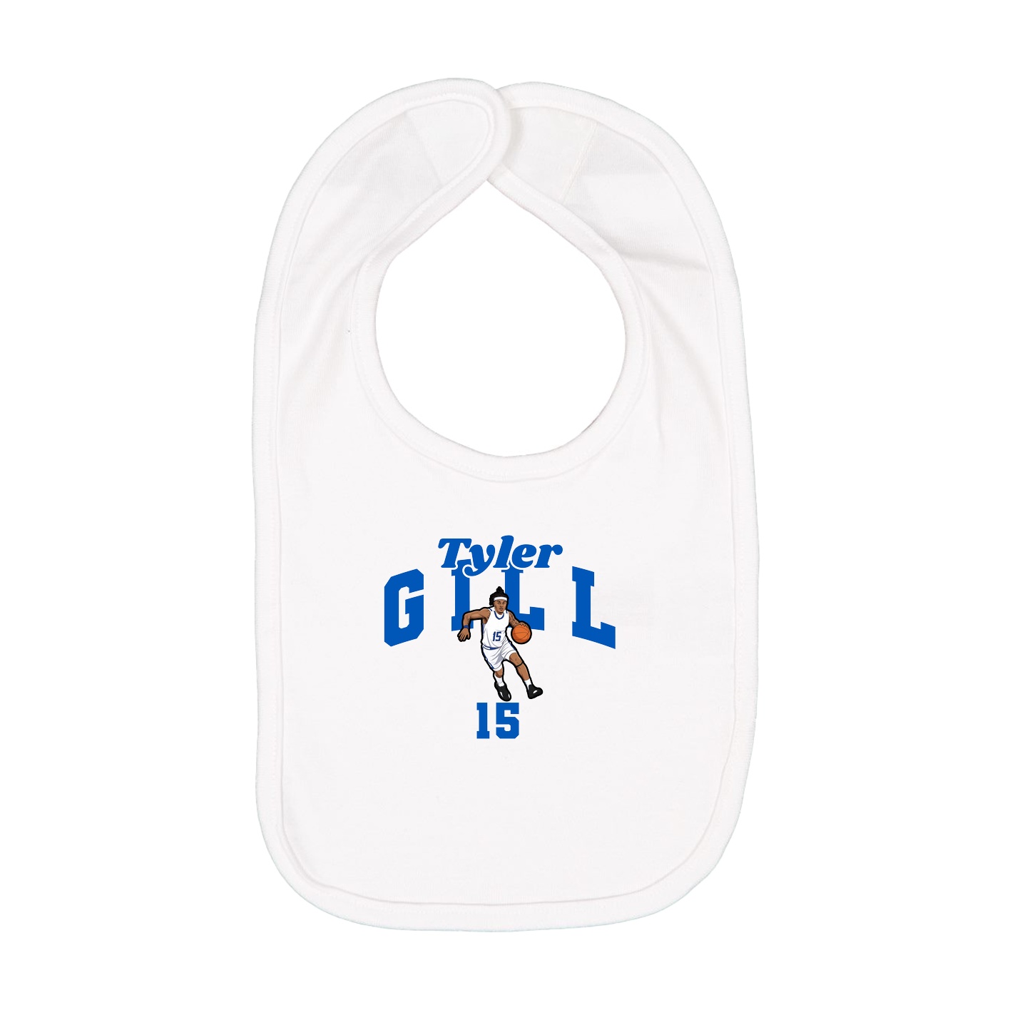 Infant Bib — Signature Arch in White