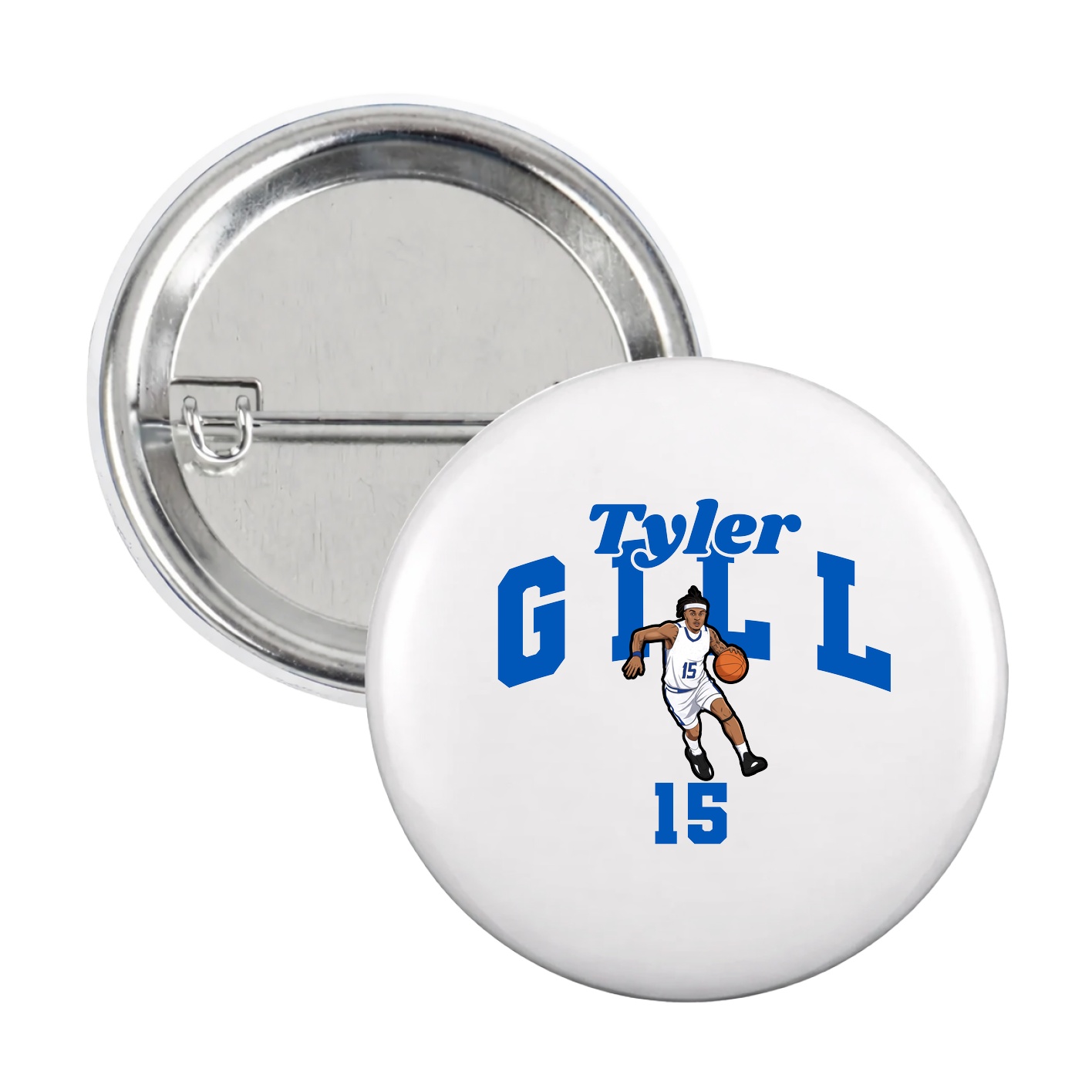 Game Day Button — Signature Arch in White