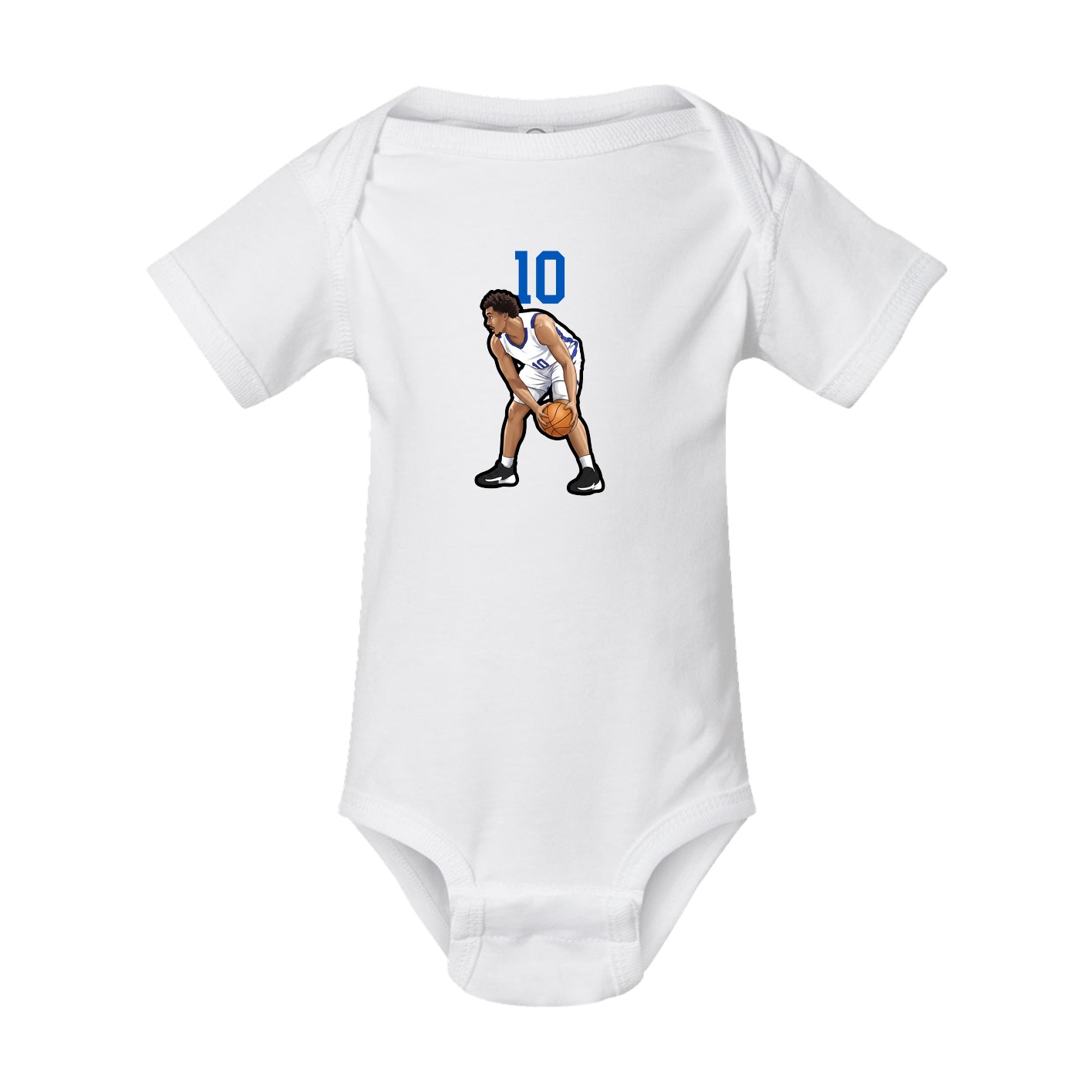 Baby Onesie — Number Top in White