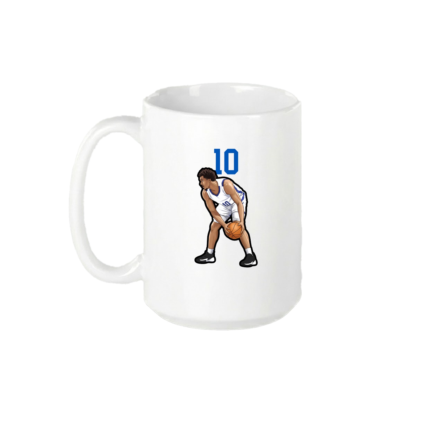 15oz Coffee Mug — Number Top in White
