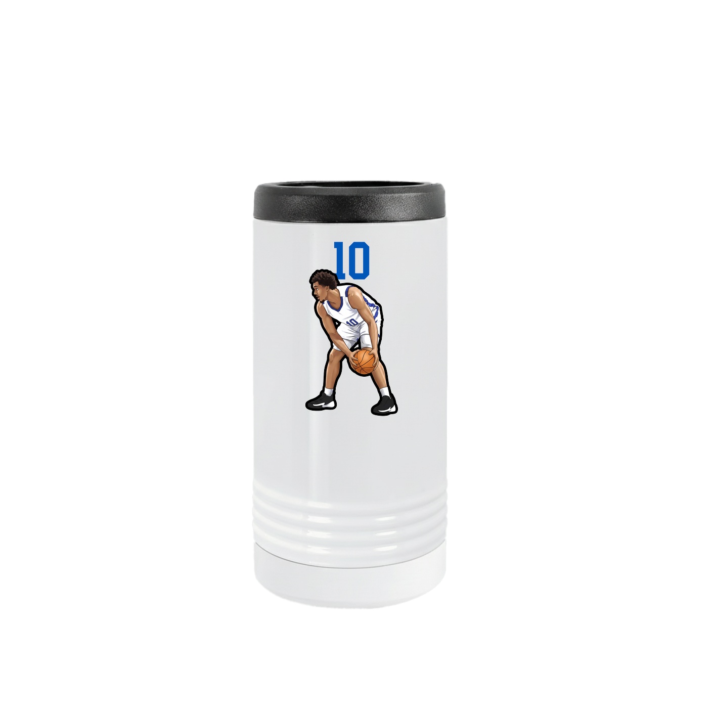 Slim Beverage Holder — Number Top in White
