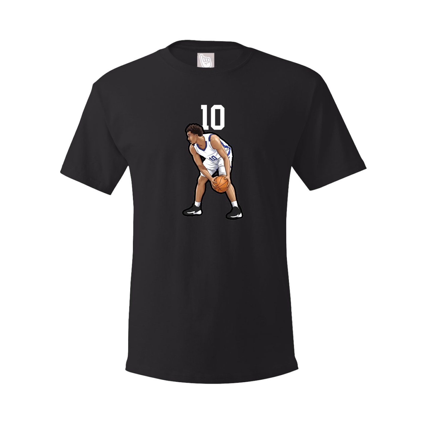 Youth Tee — Number Top in Black