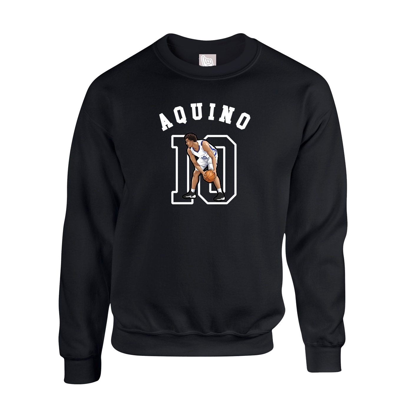Fleece Crew — Shirsey Arch in Black