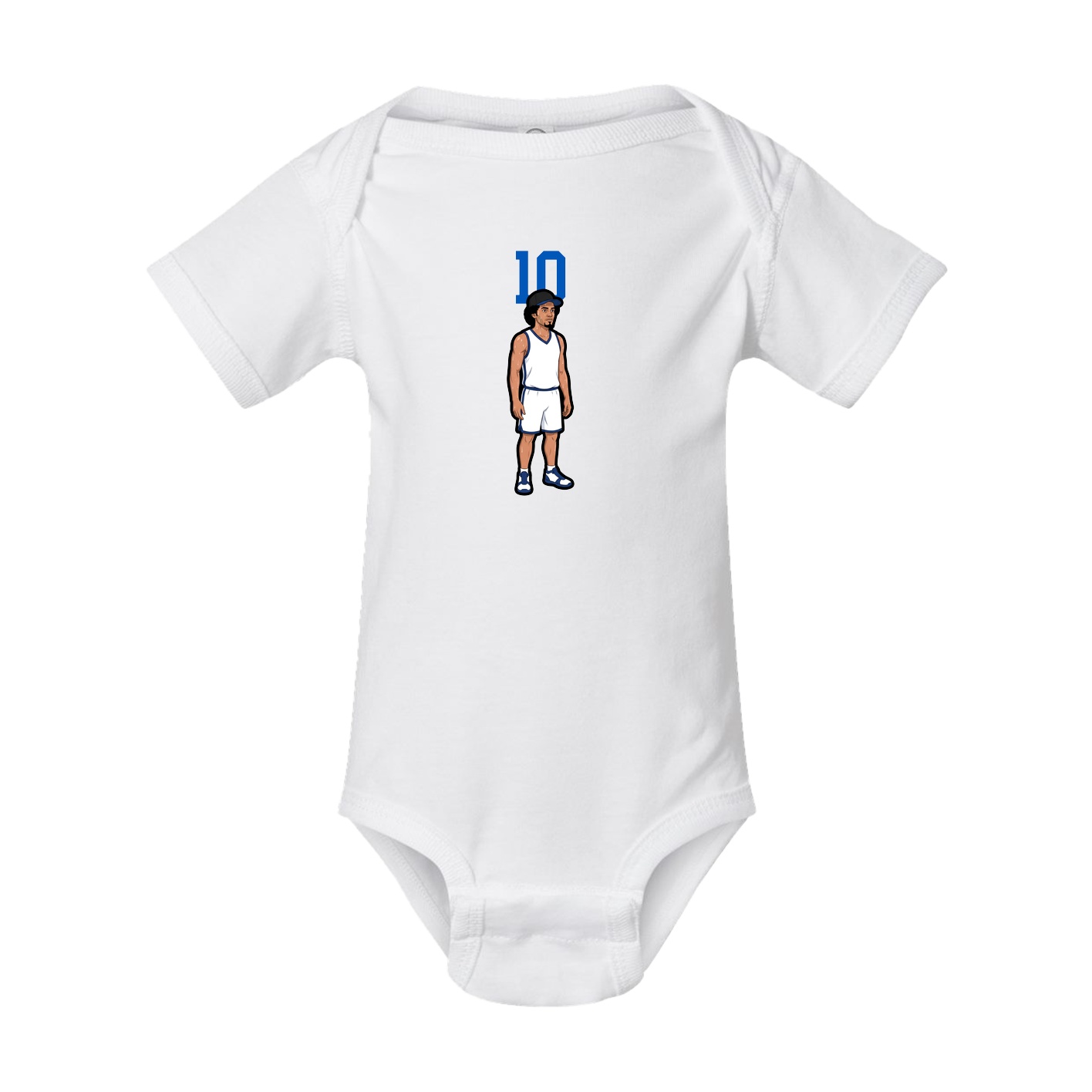 Baby Onesie — Number Top in White