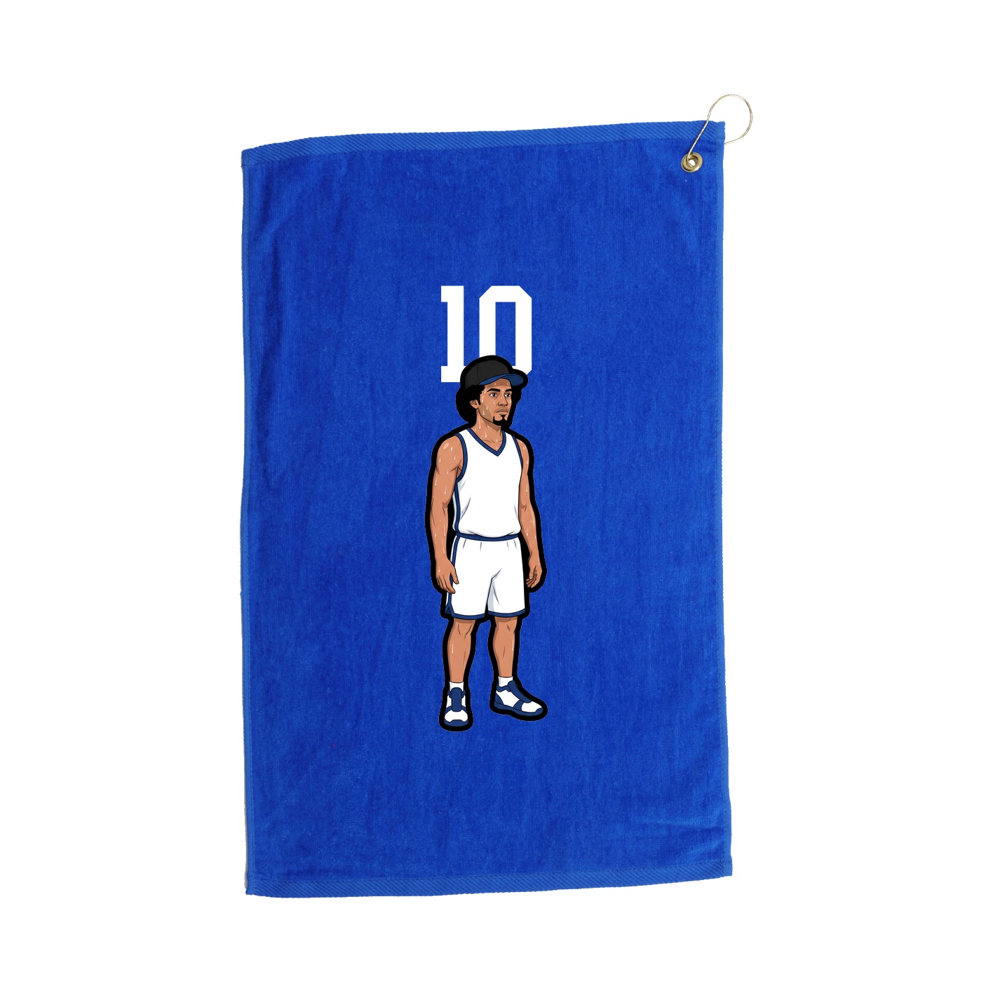 Golf Towel — Number Top in Royal