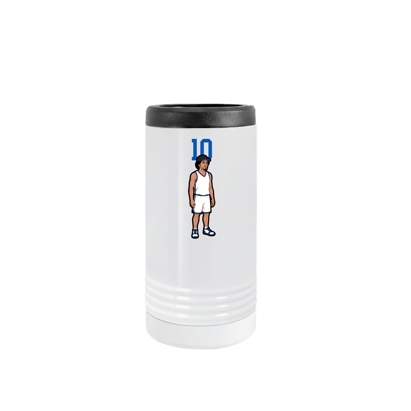 Slim Beverage Holder — Number Top in White