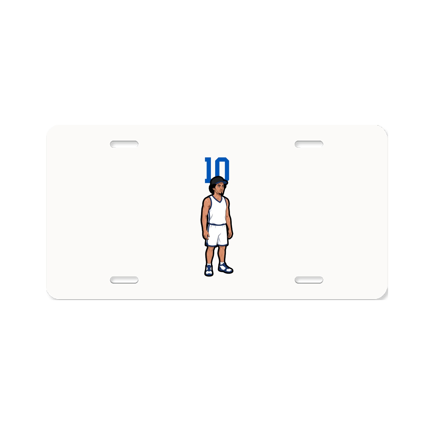 License Plate — Number Top in Classic