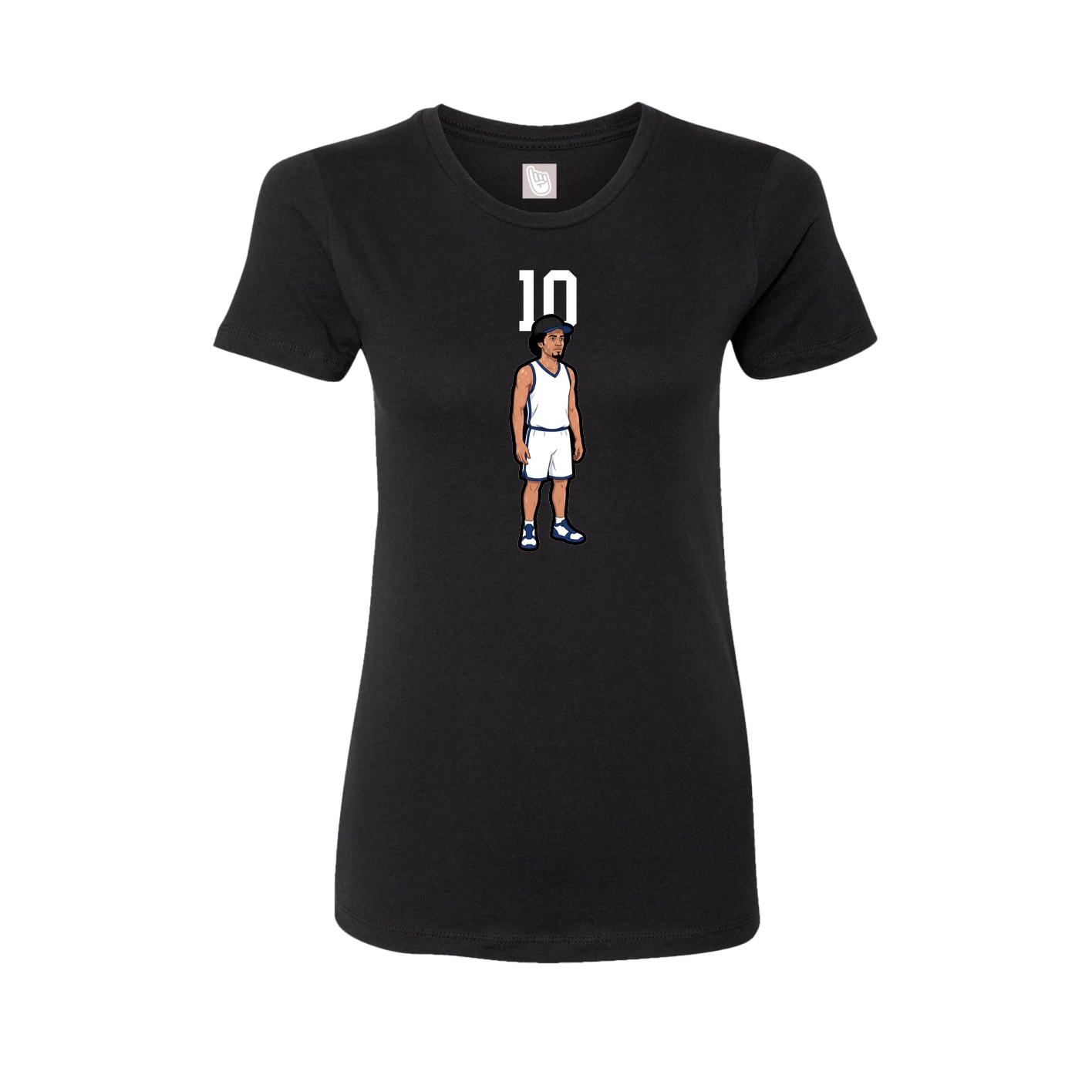 Womens Tee — Number Top in Black