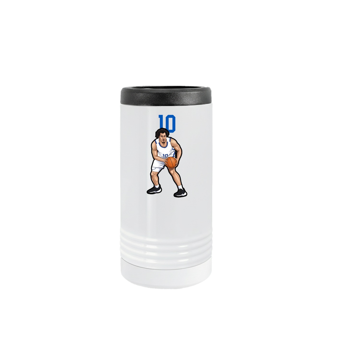 Slim Beverage Holder — Number Top in White