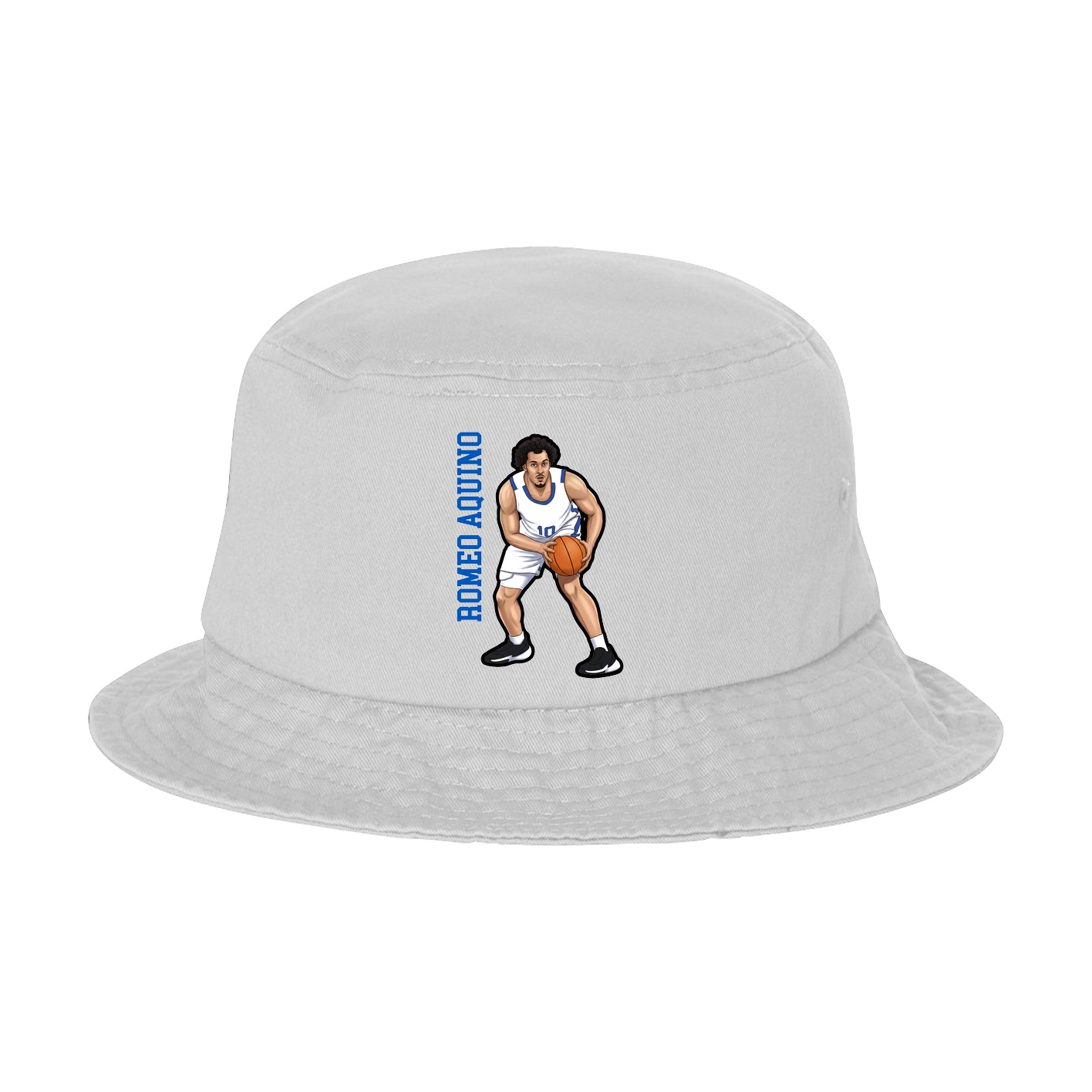 Bucket Cap — Name Vertical in White