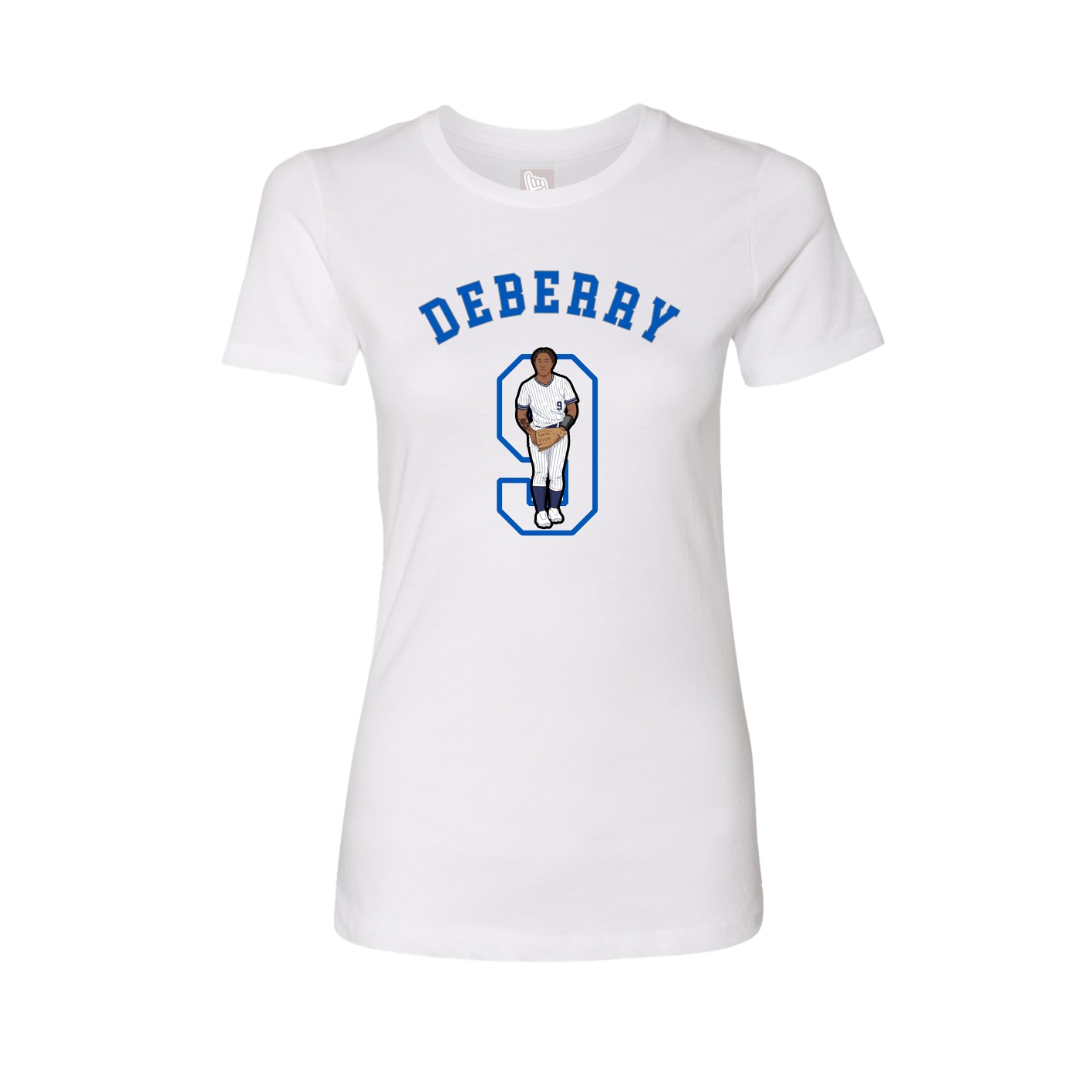 Fitted Women's Tee — Shirsey Arch in White