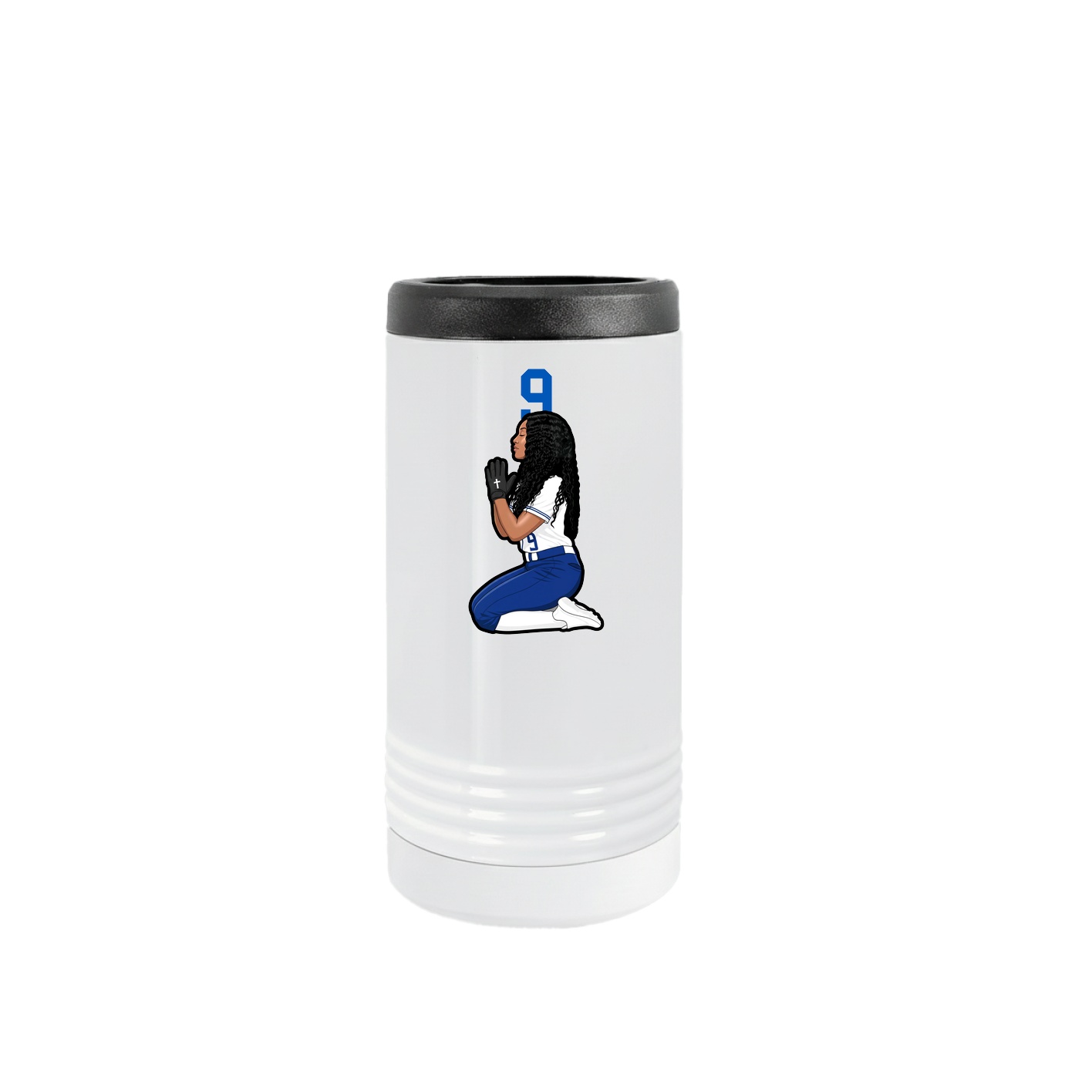 Slim Beverage Holder — Number Top in White