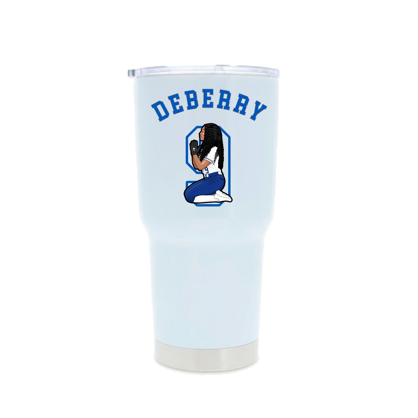 30oz Stainless Steel Tumbler — Shirsey Arch in White