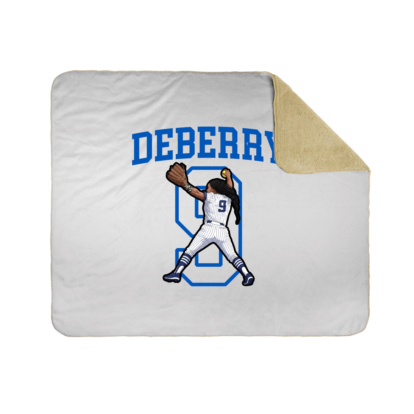 Throw Blanket — Shirsey in White