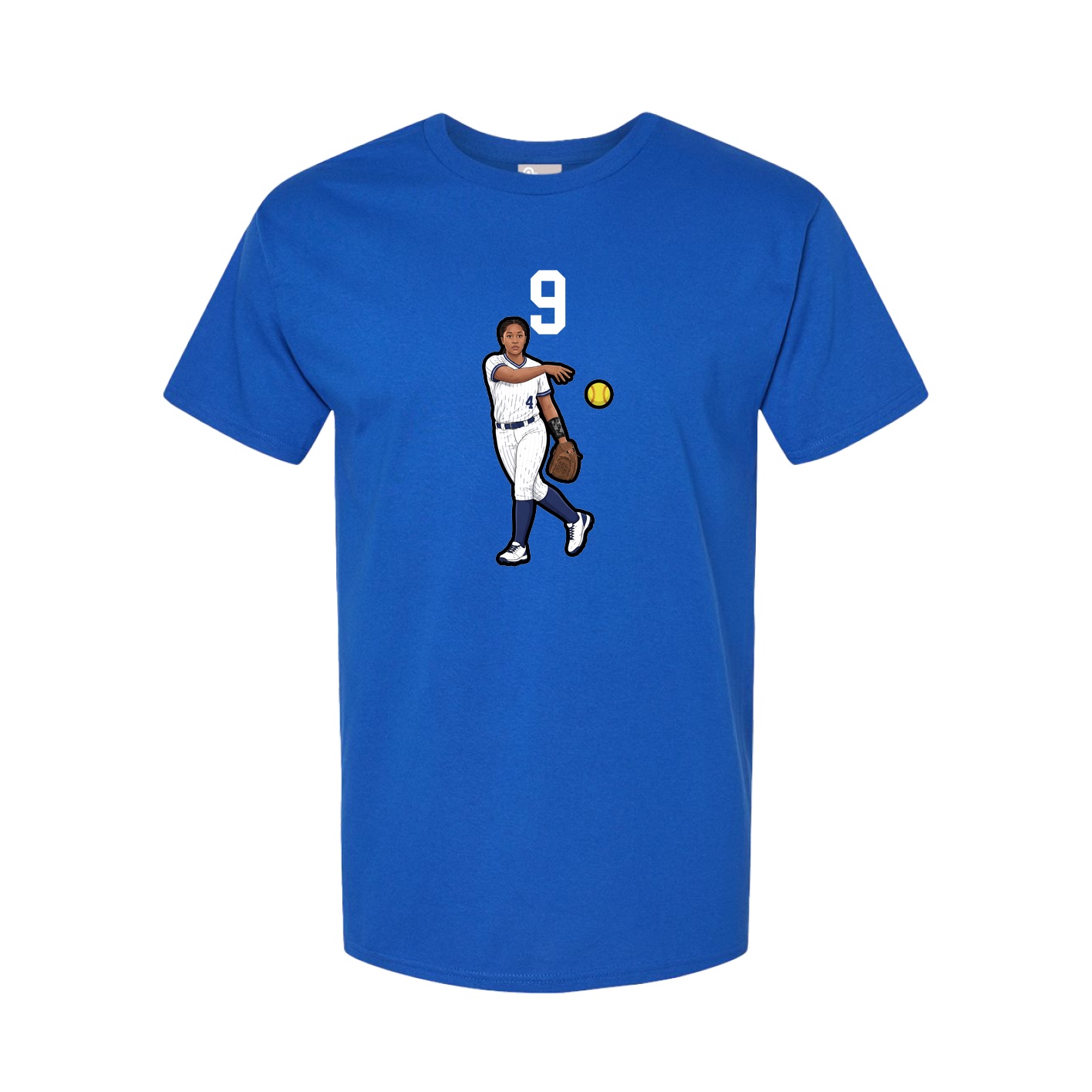 Tee — Number Top in Royal