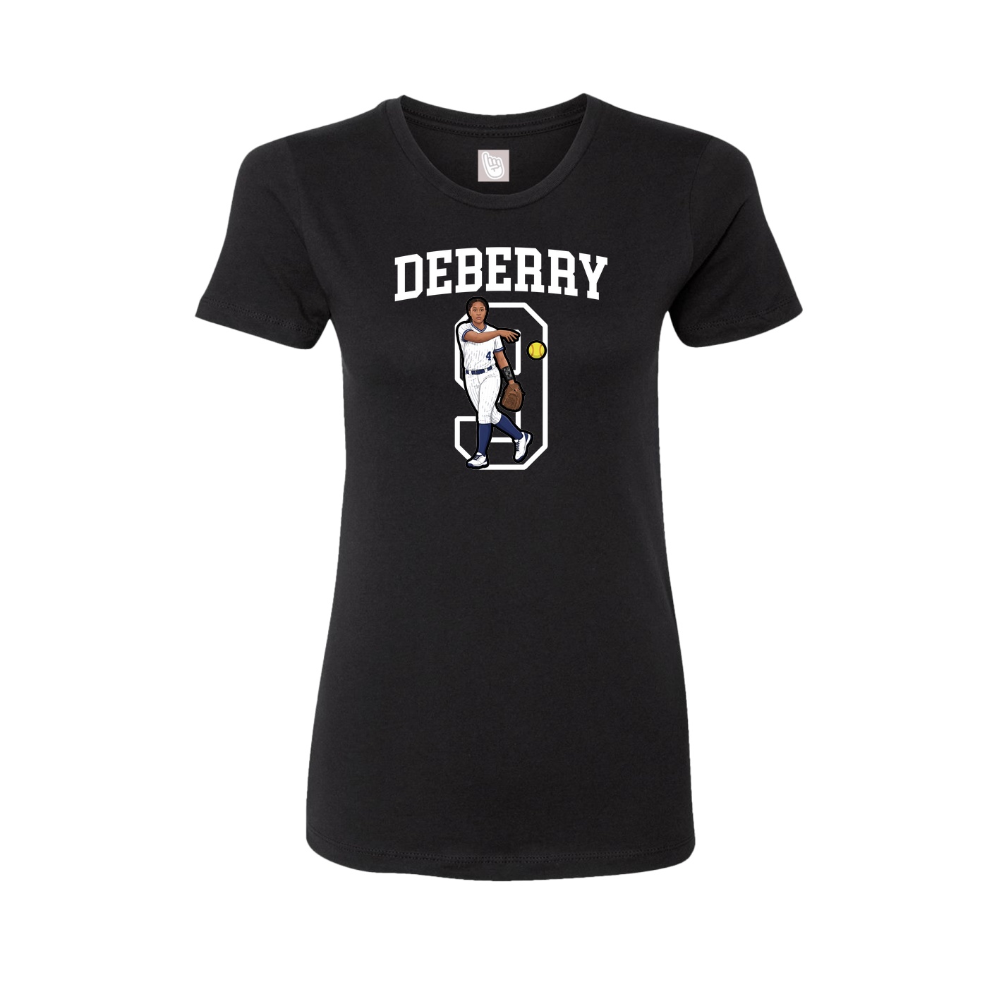 Fitted Women's Tee — Shirsey in Black