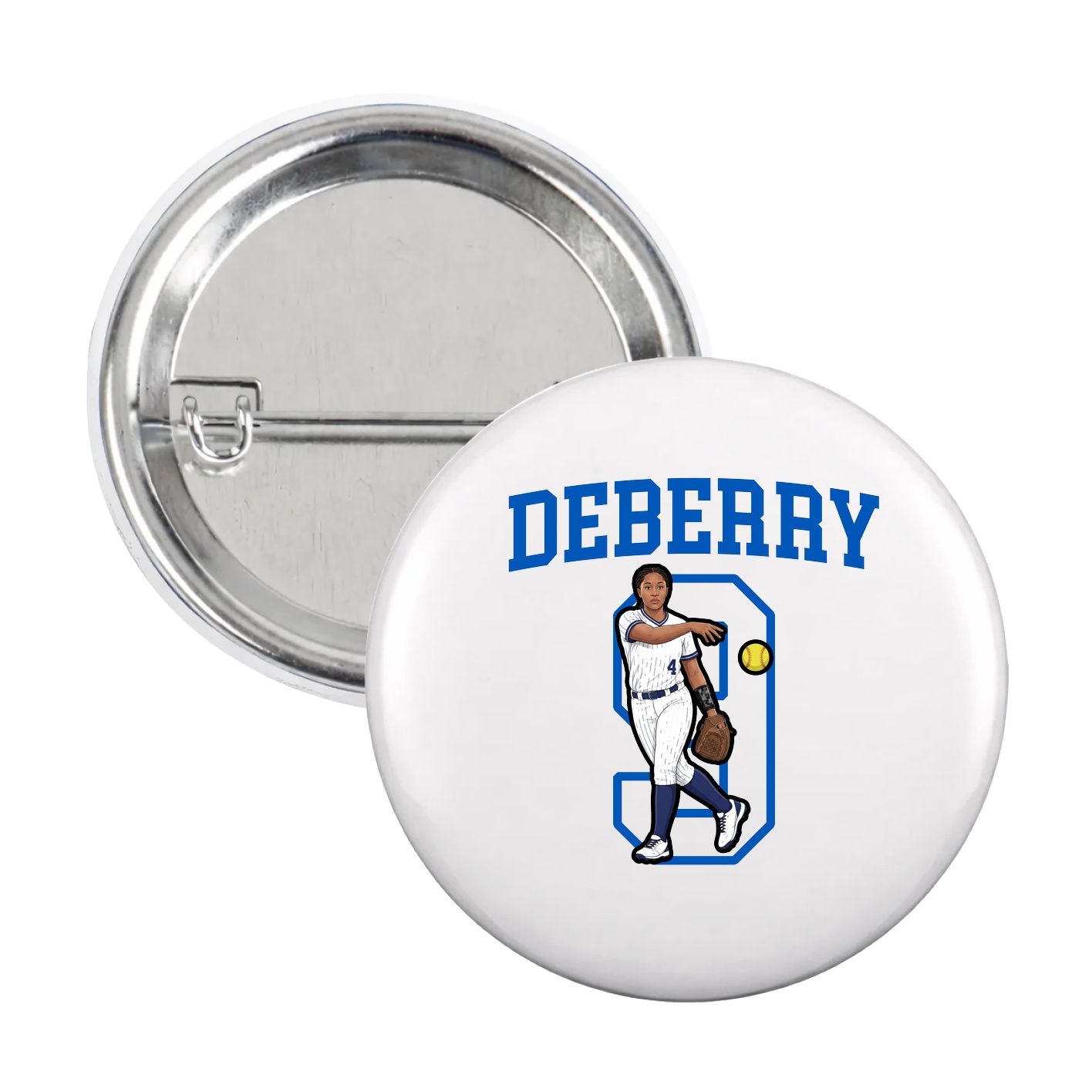 Game Day Button — Shirsey in White