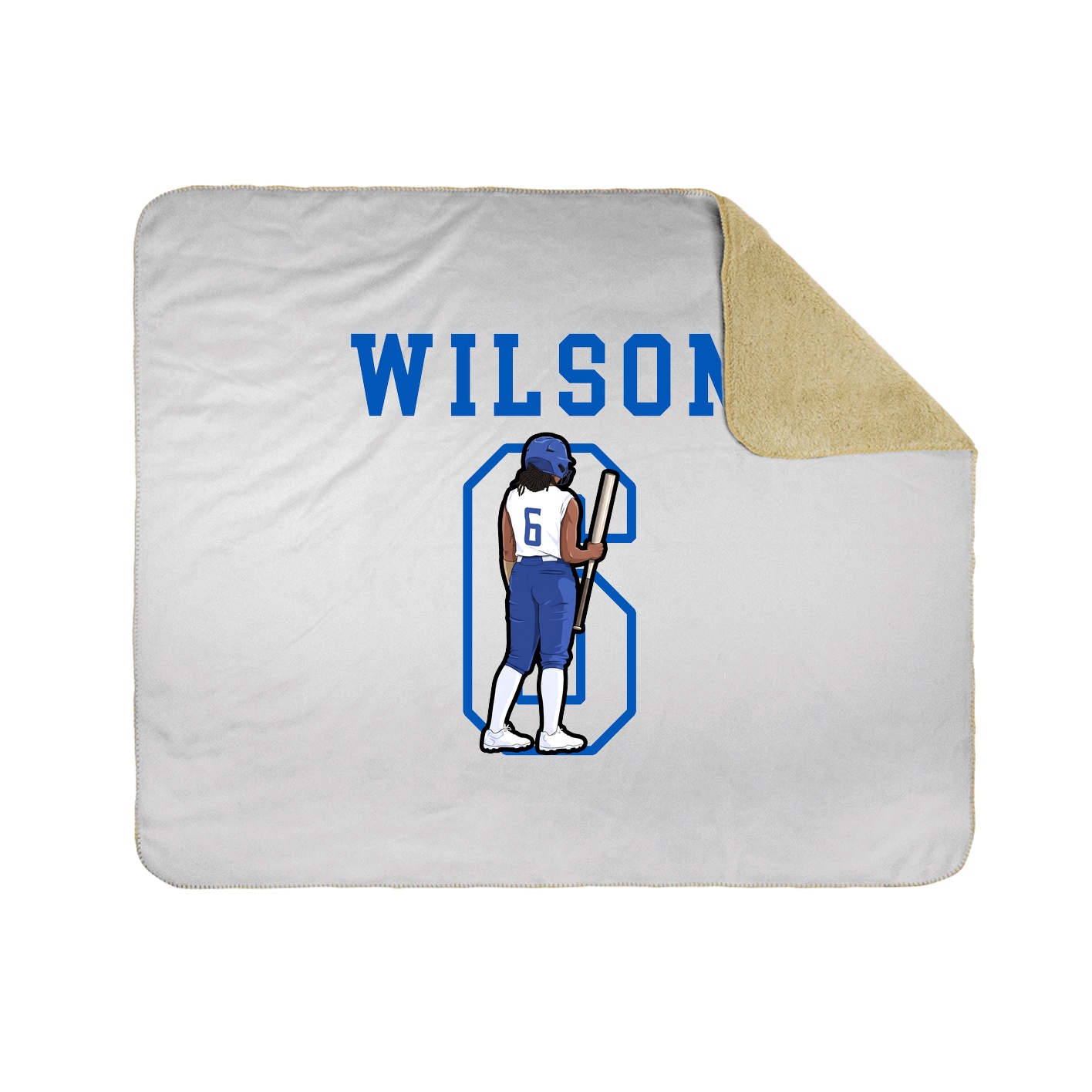 Throw Blanket — Shirsey in White