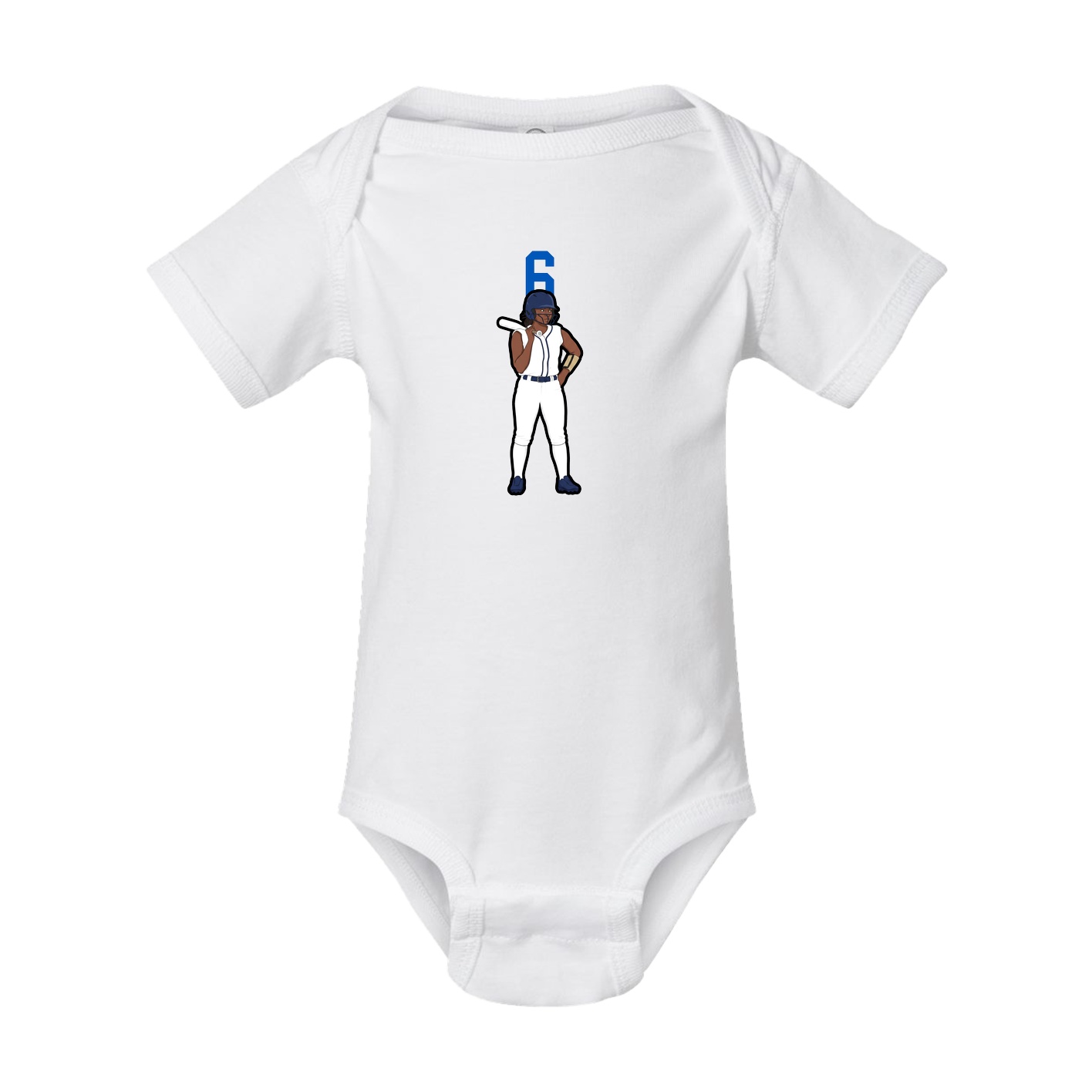 Baby Onesie — Number Top in White