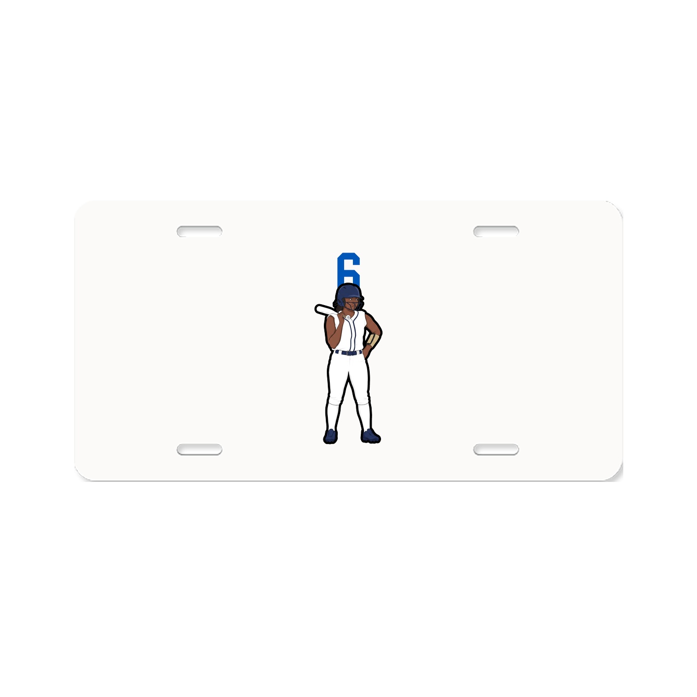 License Plate — Number Top in Classic