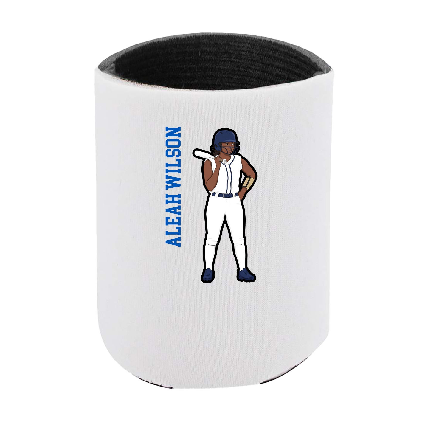 Can Holder — Name Vertical in White