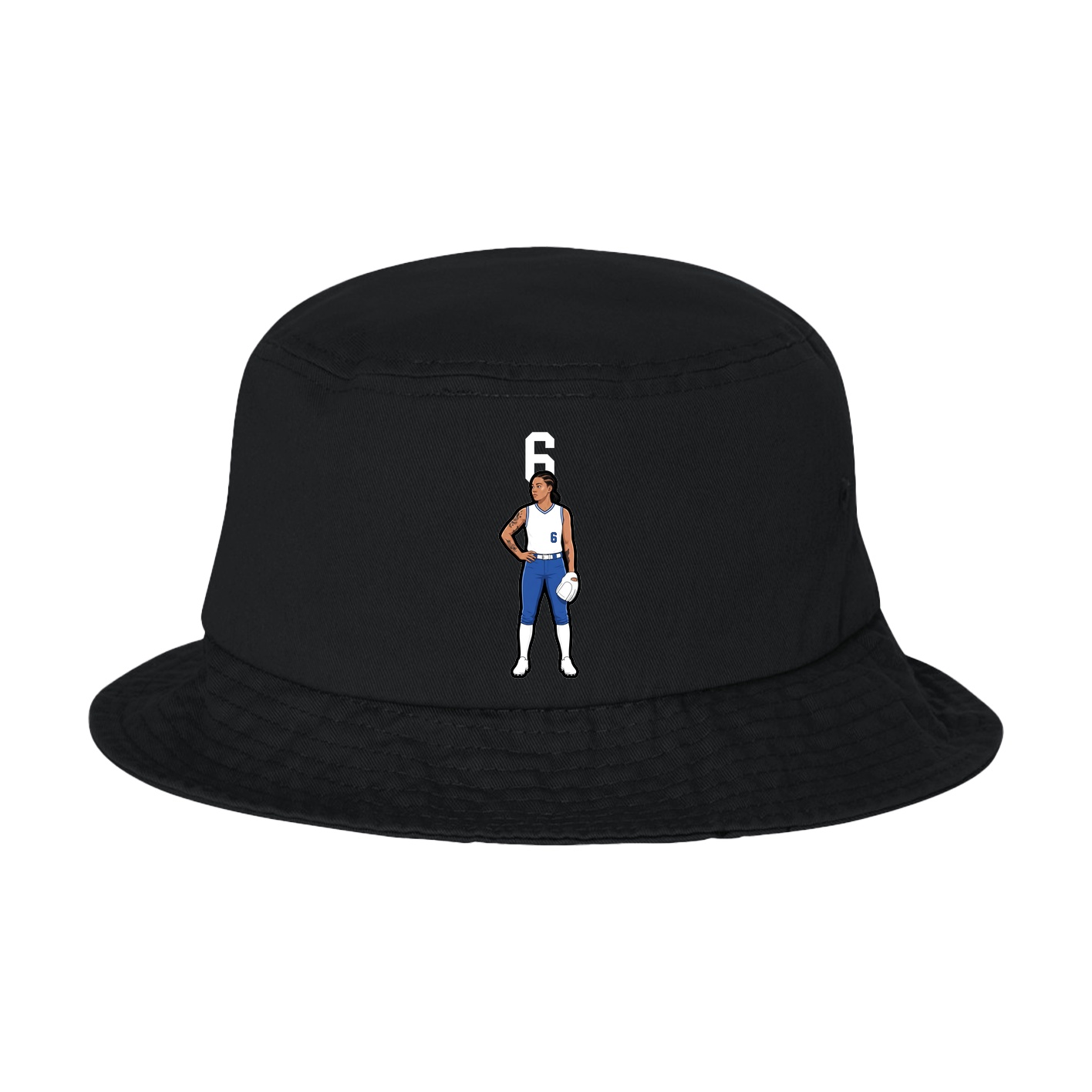 Bucket Cap — Number Top in Black