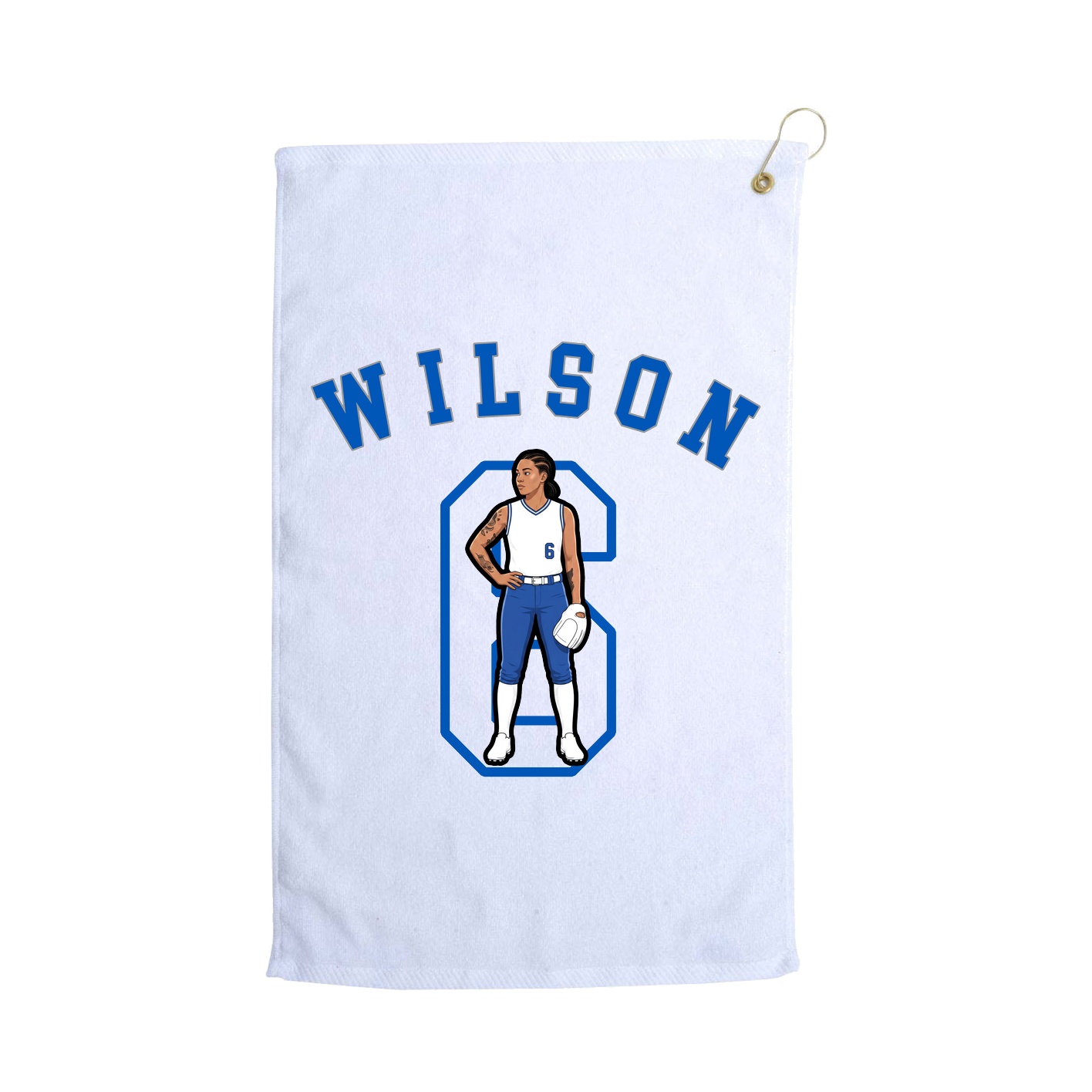 Golf Towel — Shirsey Arch in White