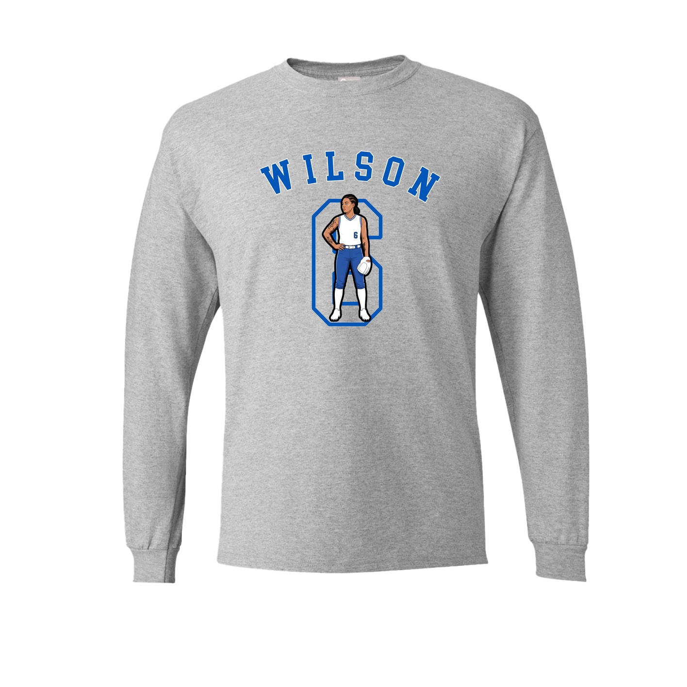 Long Sleeve Tee — Shirsey Arch in Grey