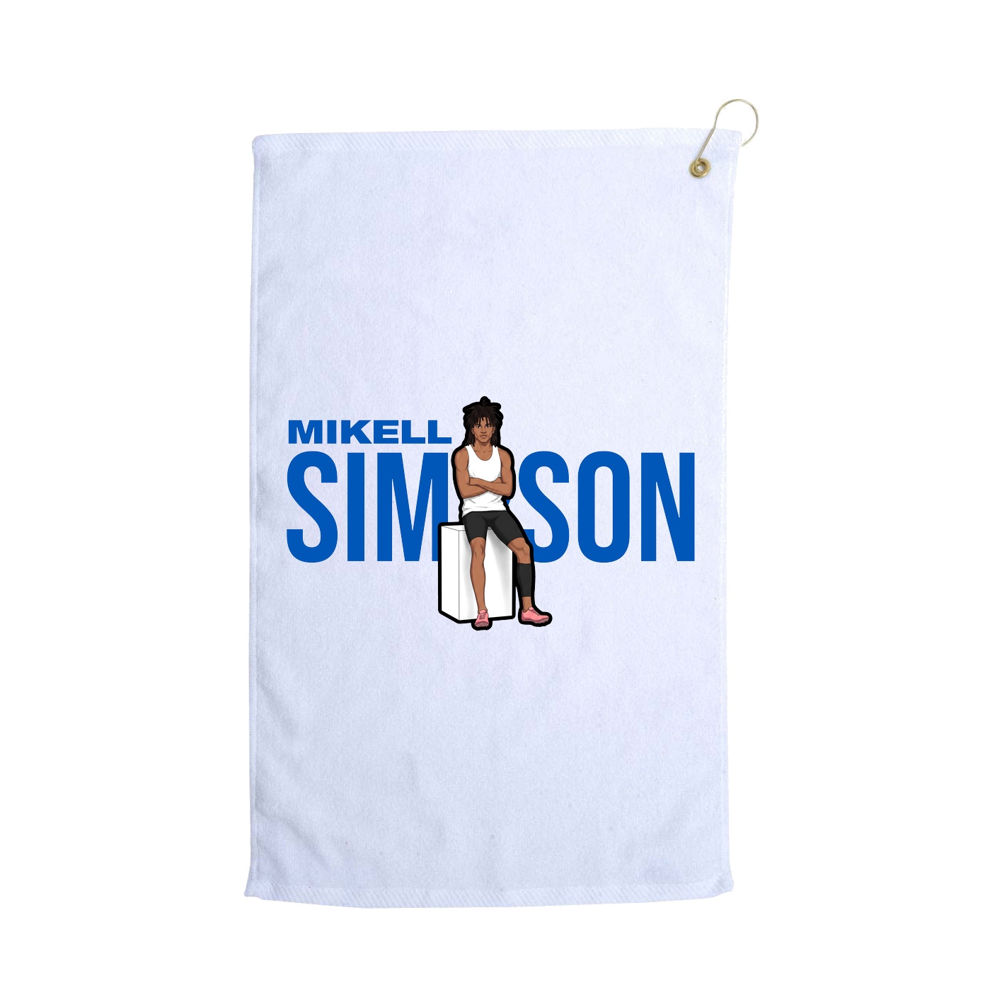 Golf Towel — Player Name in White