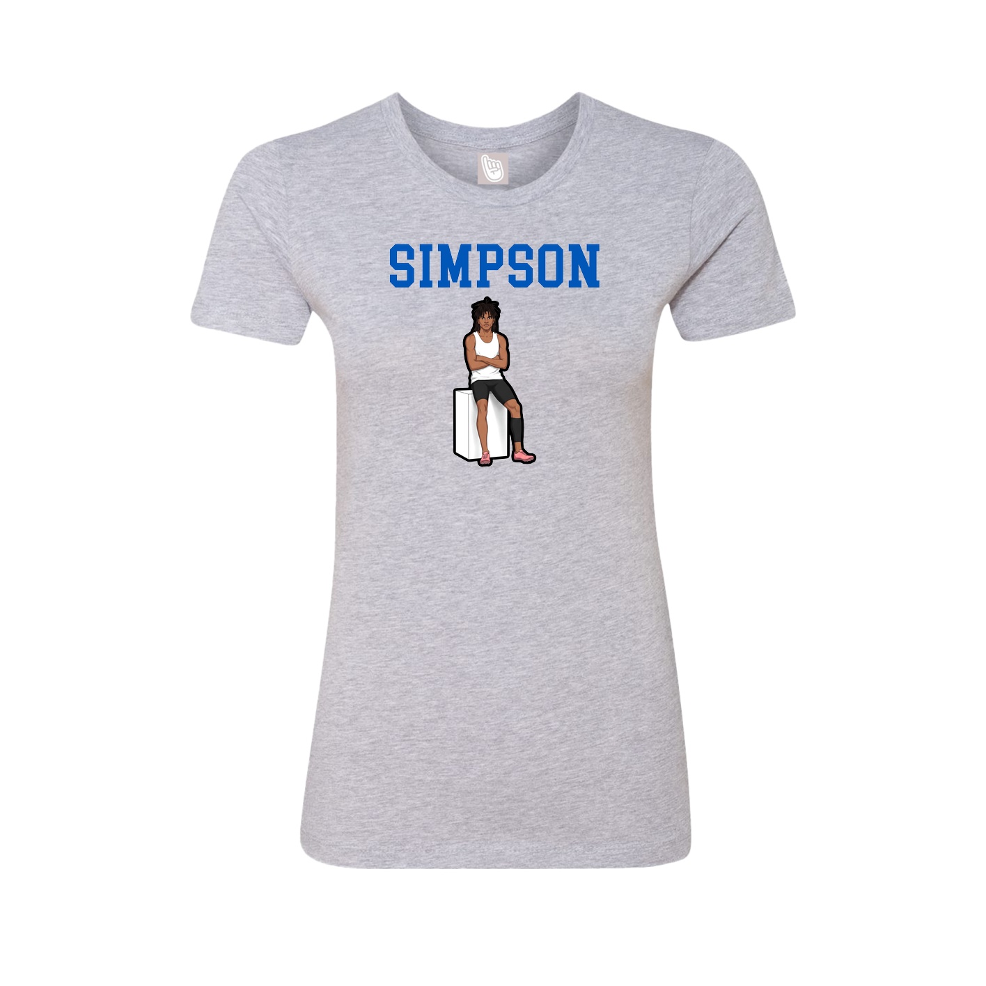Fitted Women's Tee — Shirsey in Grey