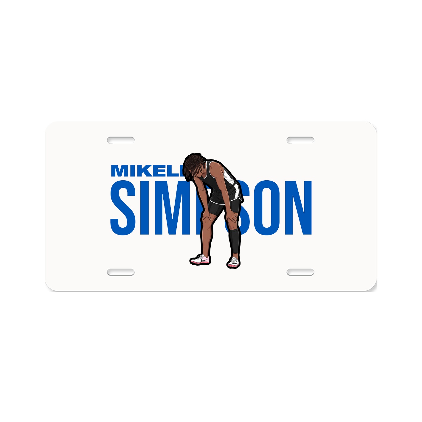 License Plate — Player Name in Classic