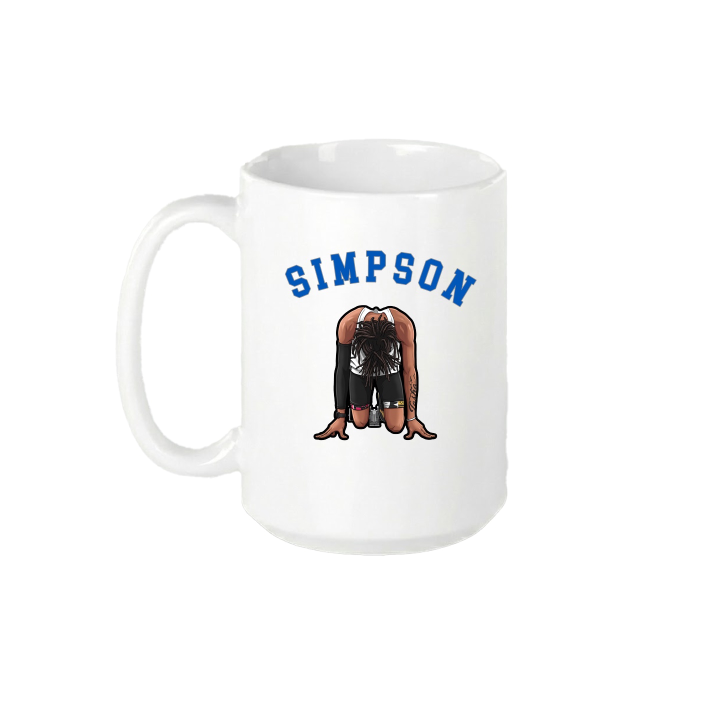 15oz Coffee Mug — Shirsey Arch in White