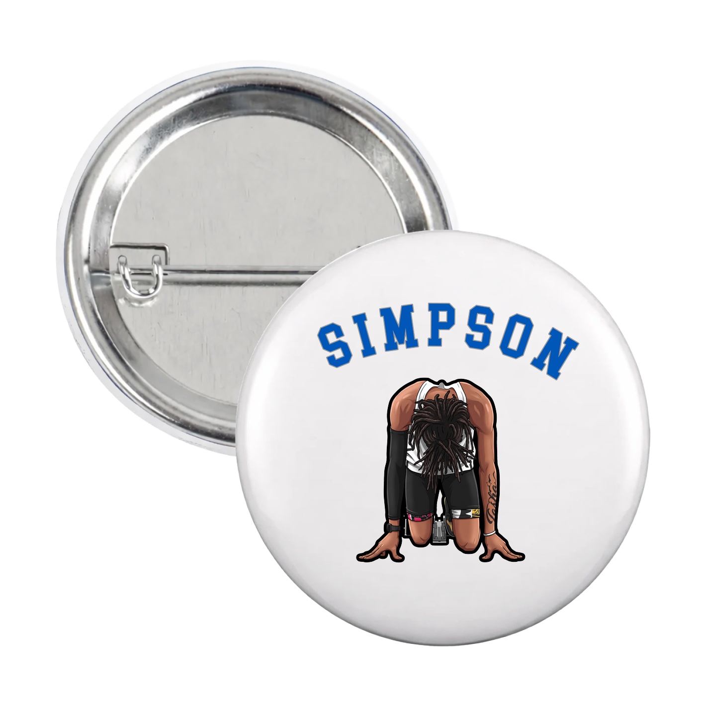 Game Day Button — Shirsey Arch in White
