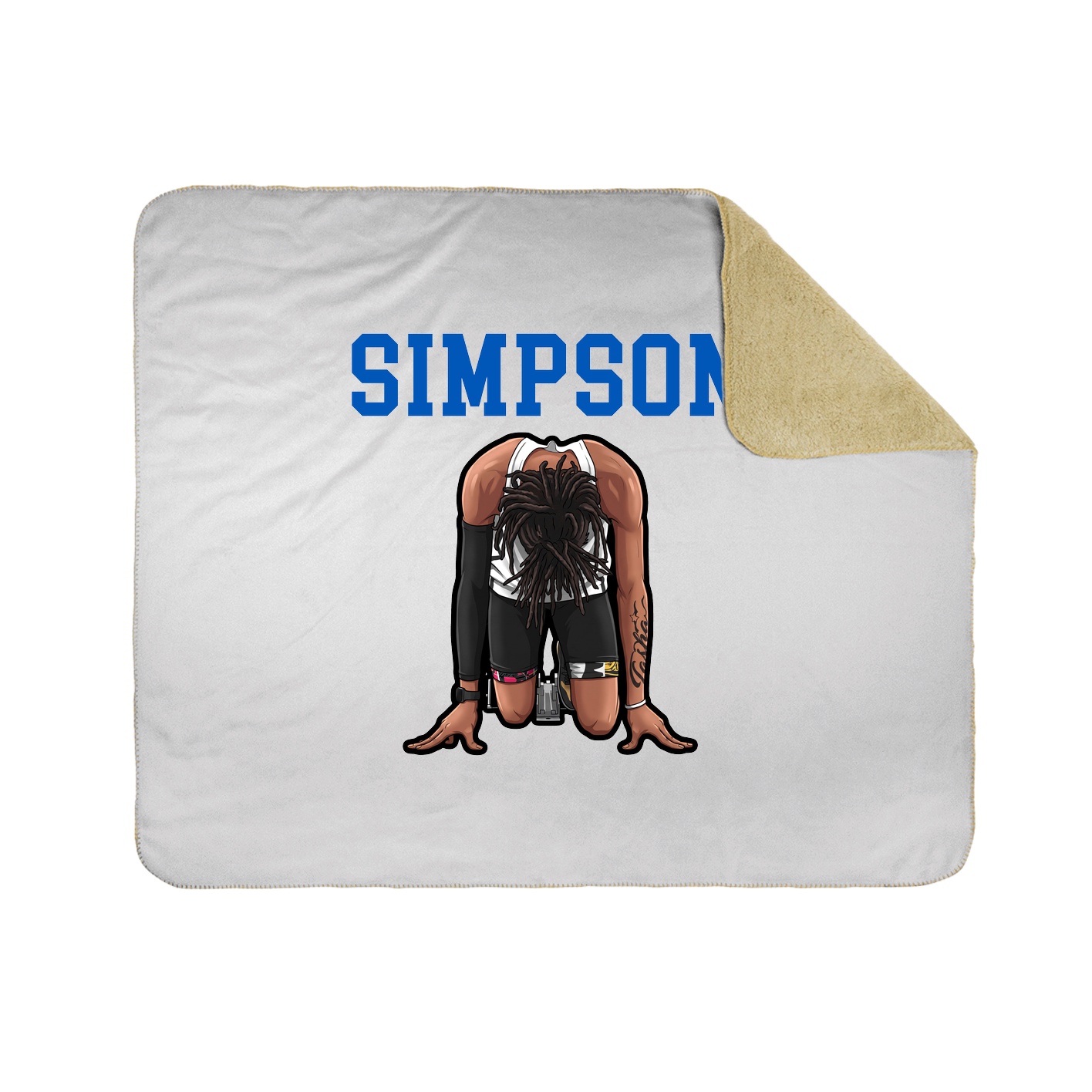Throw Blanket — Shirsey in White