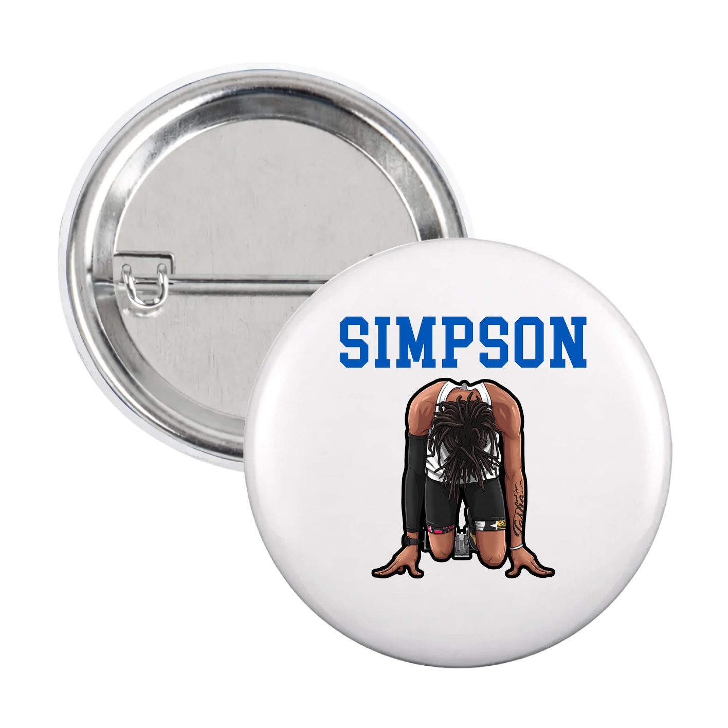 Game Day Button — Shirsey in White