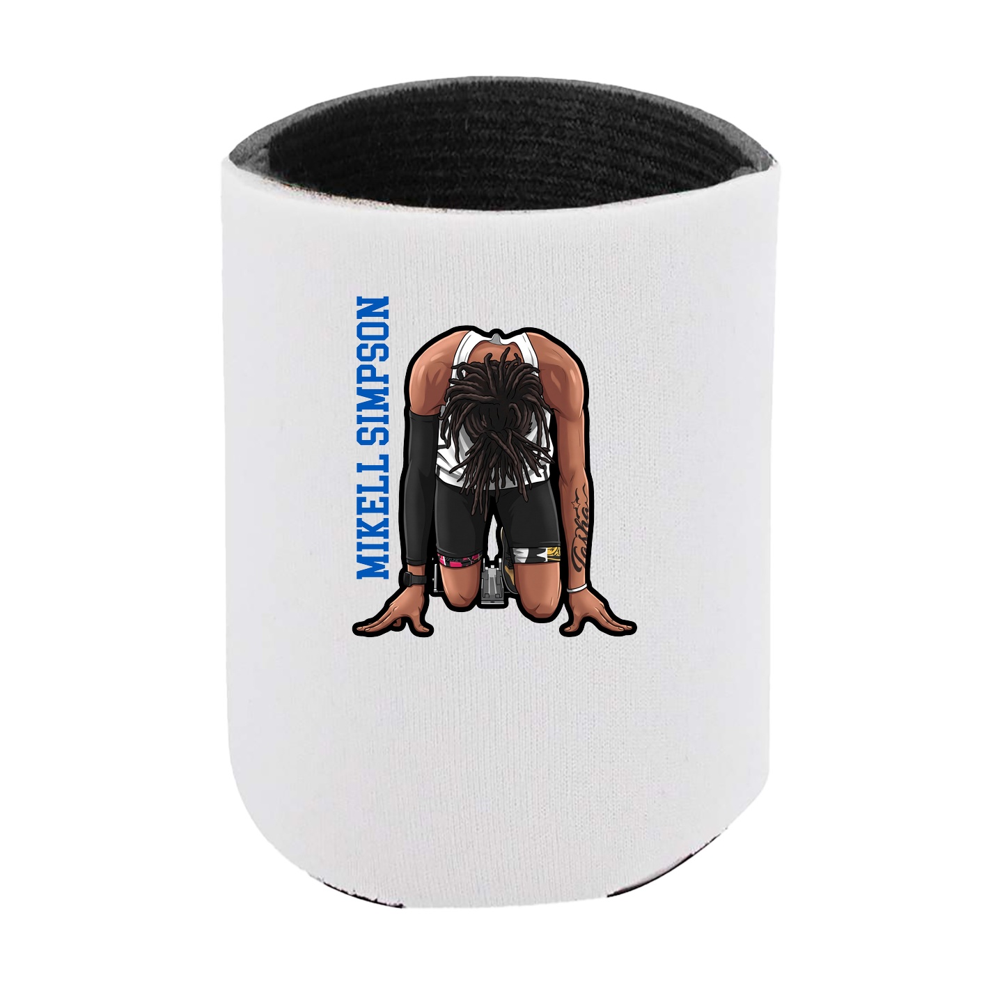 Can Holder — Name Vertical in White