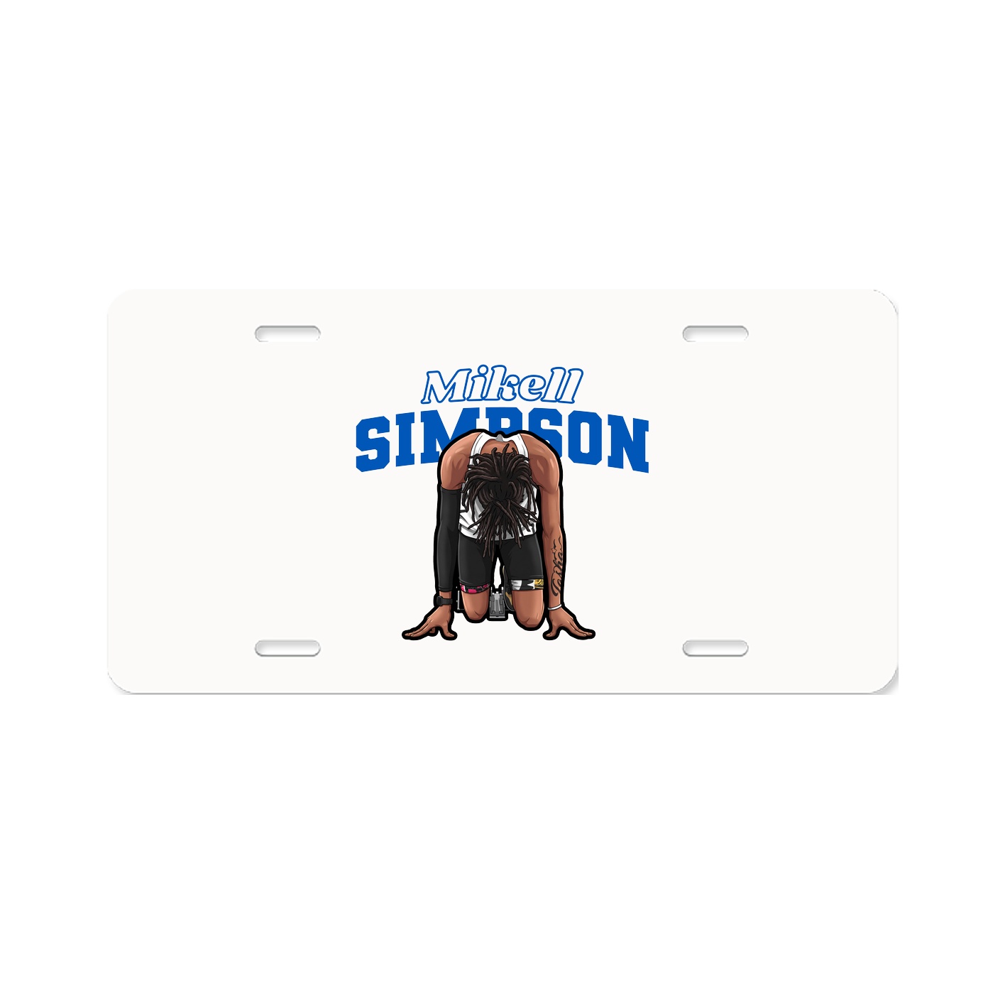 License Plate — Name Arch in Classic
