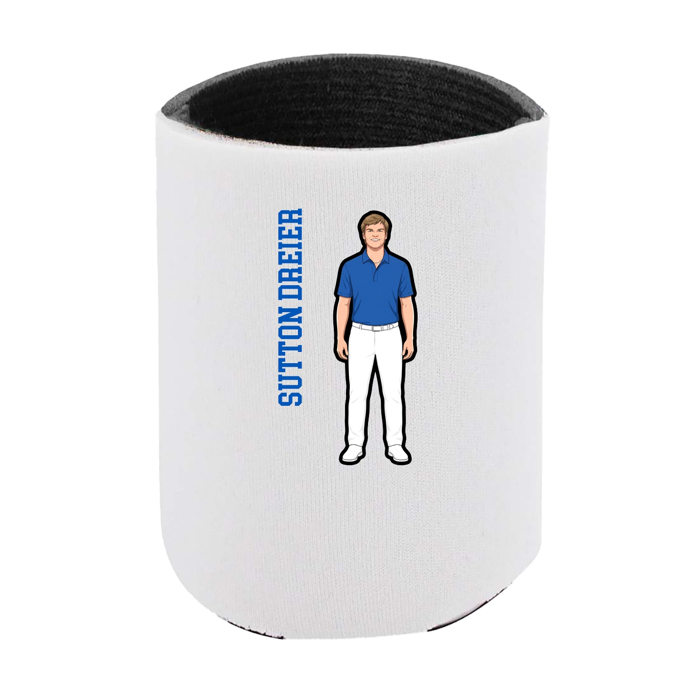 Can Holder — Name Vertical in White