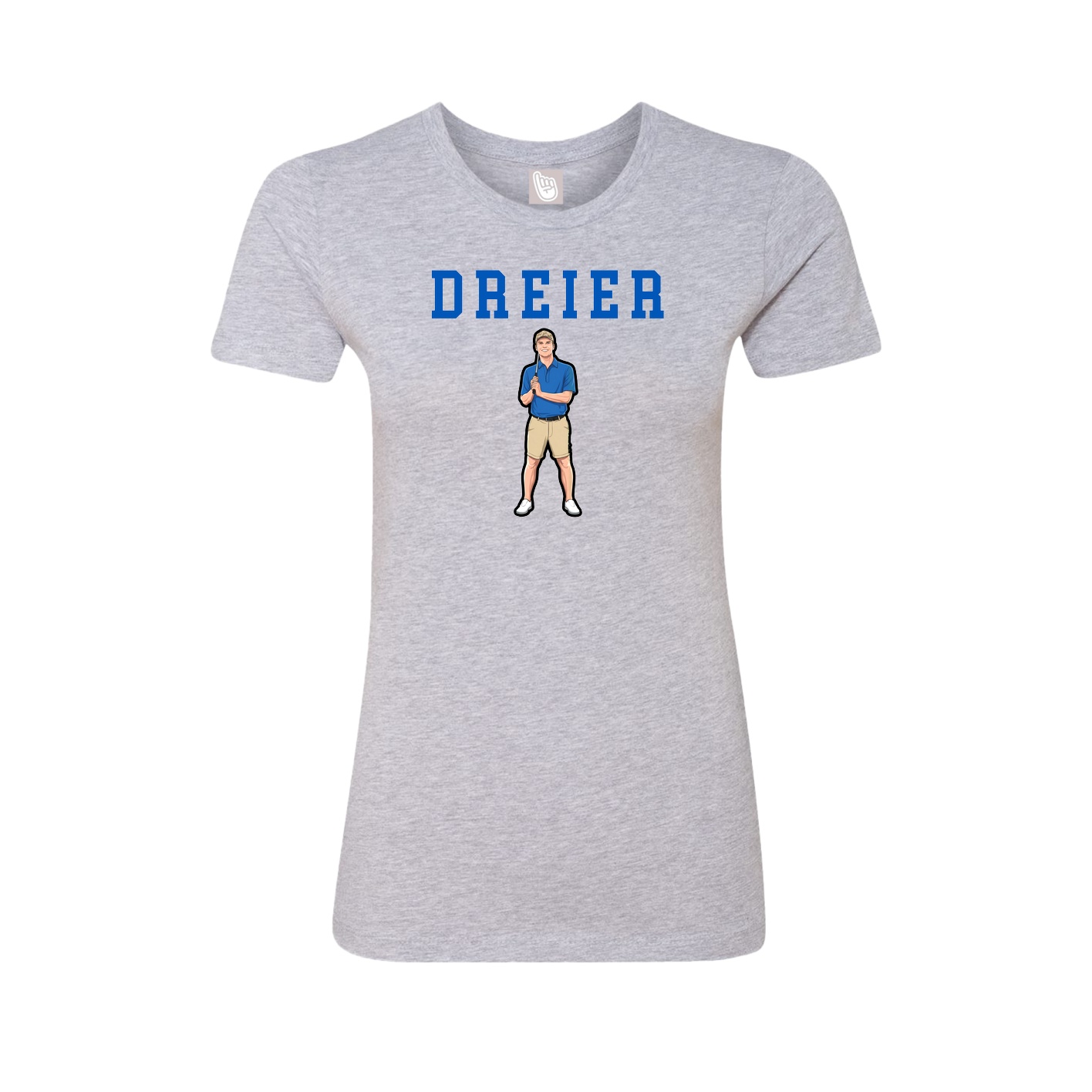 Fitted Women's Tee — Shirsey in Grey