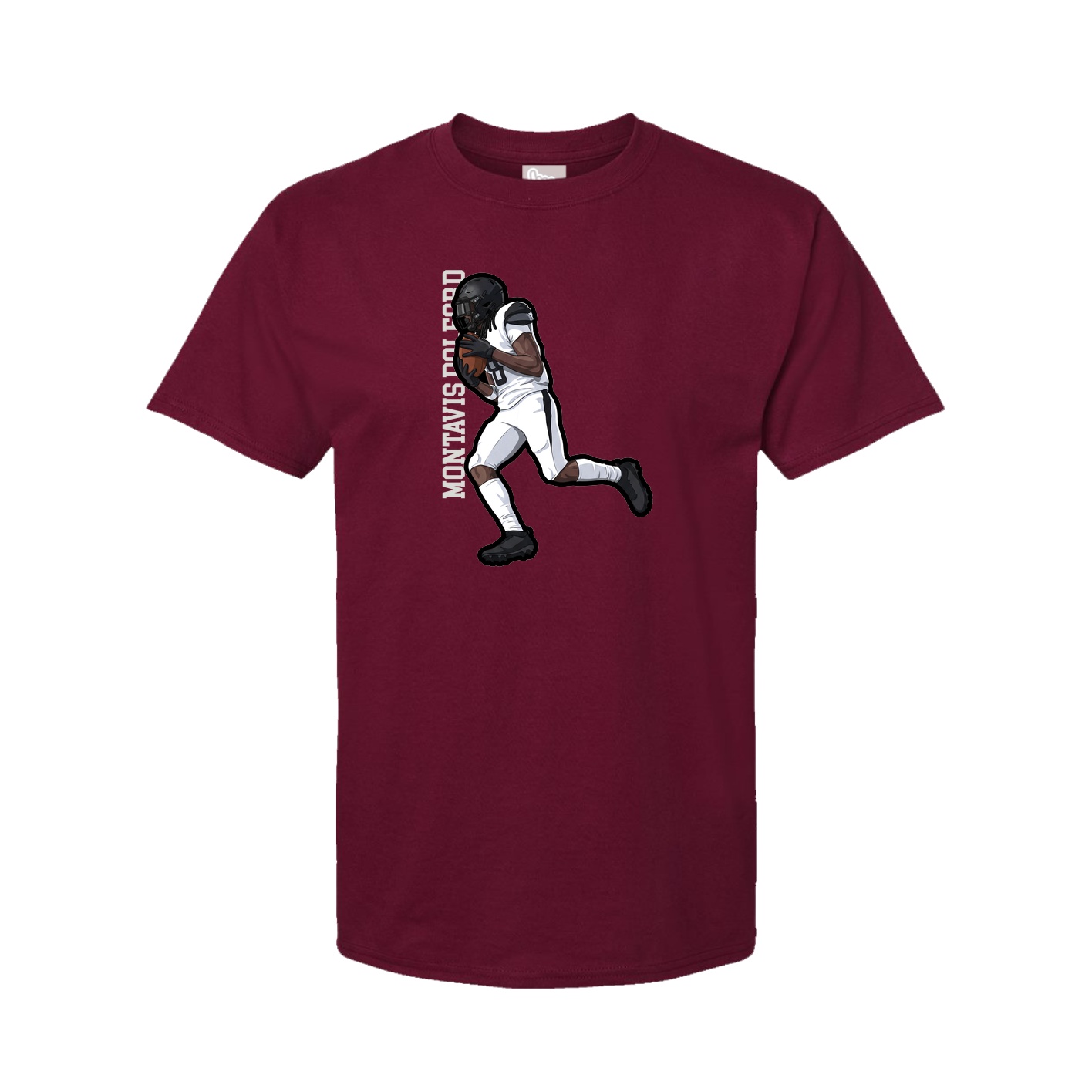 Tee — Name Vertical in Cardinal