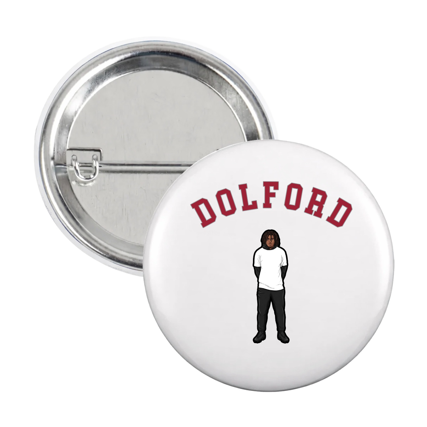 Game Day Button — Shirsey Arch in White