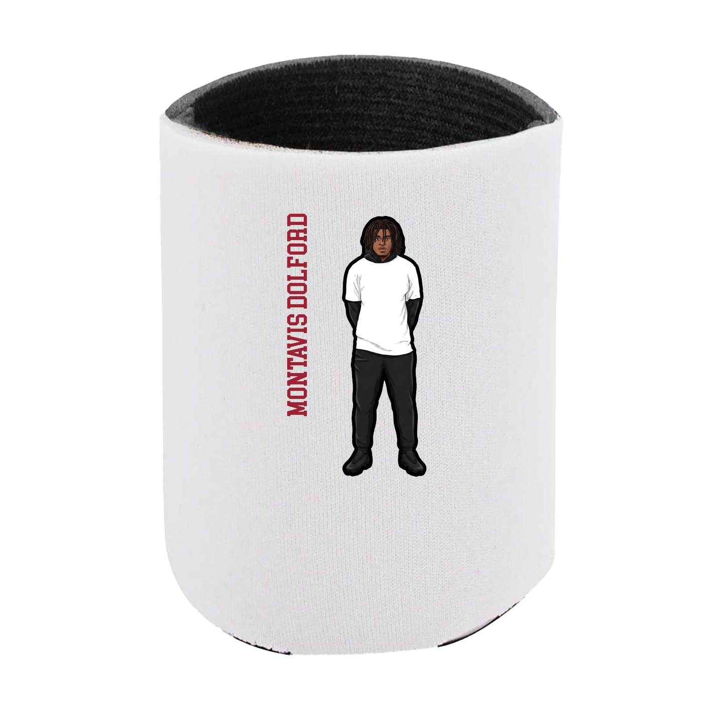 Can Holder — Name Vertical in White