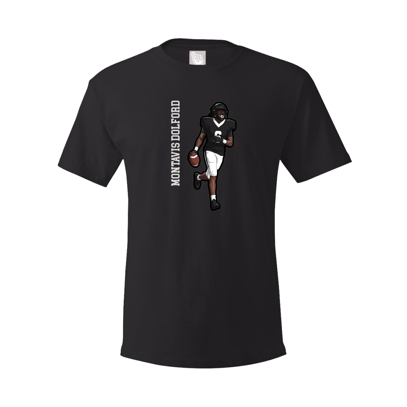 Tee — Name Vertical in Black